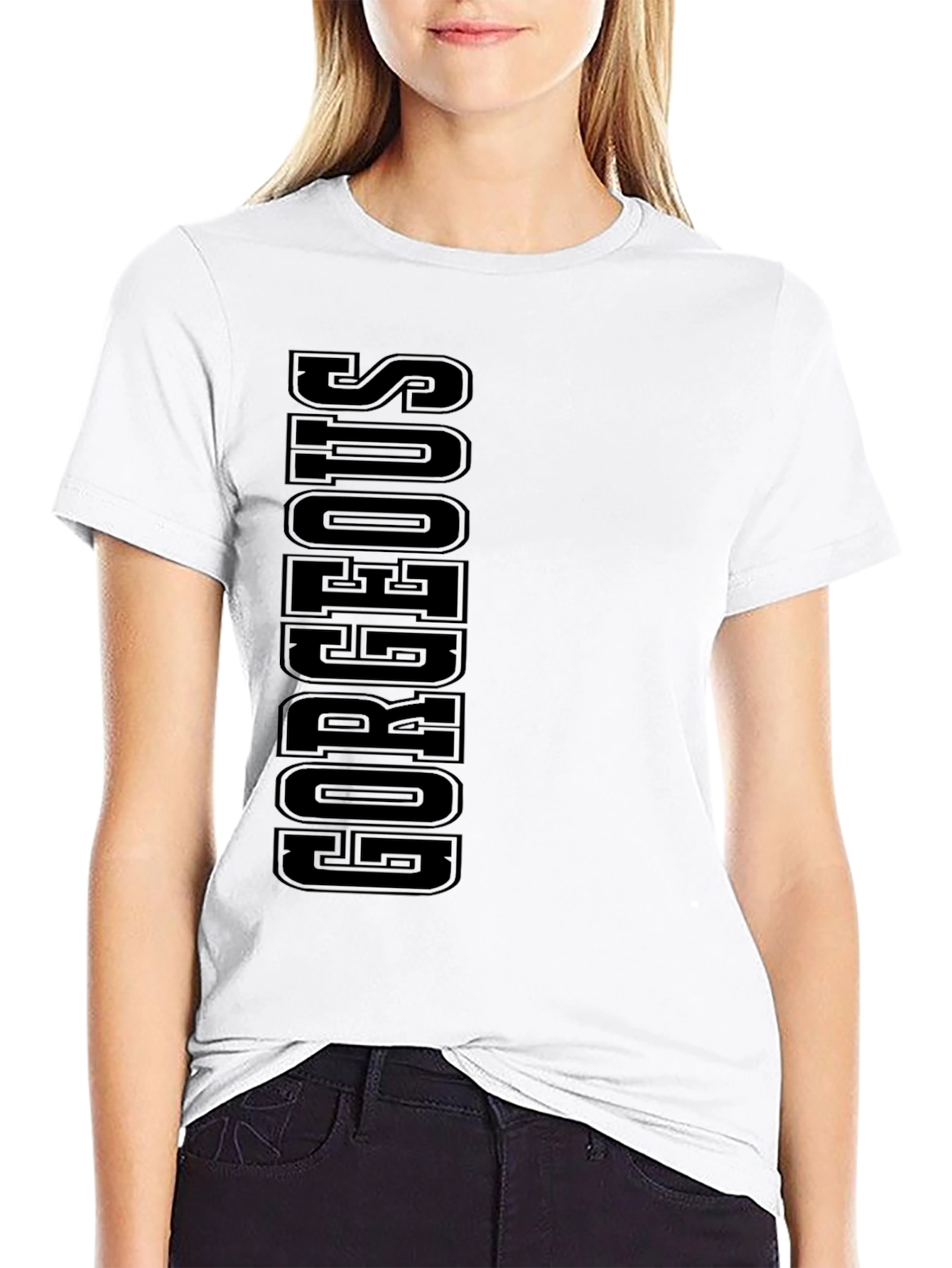 Black Gorgeous Black Graphic Tee view 9