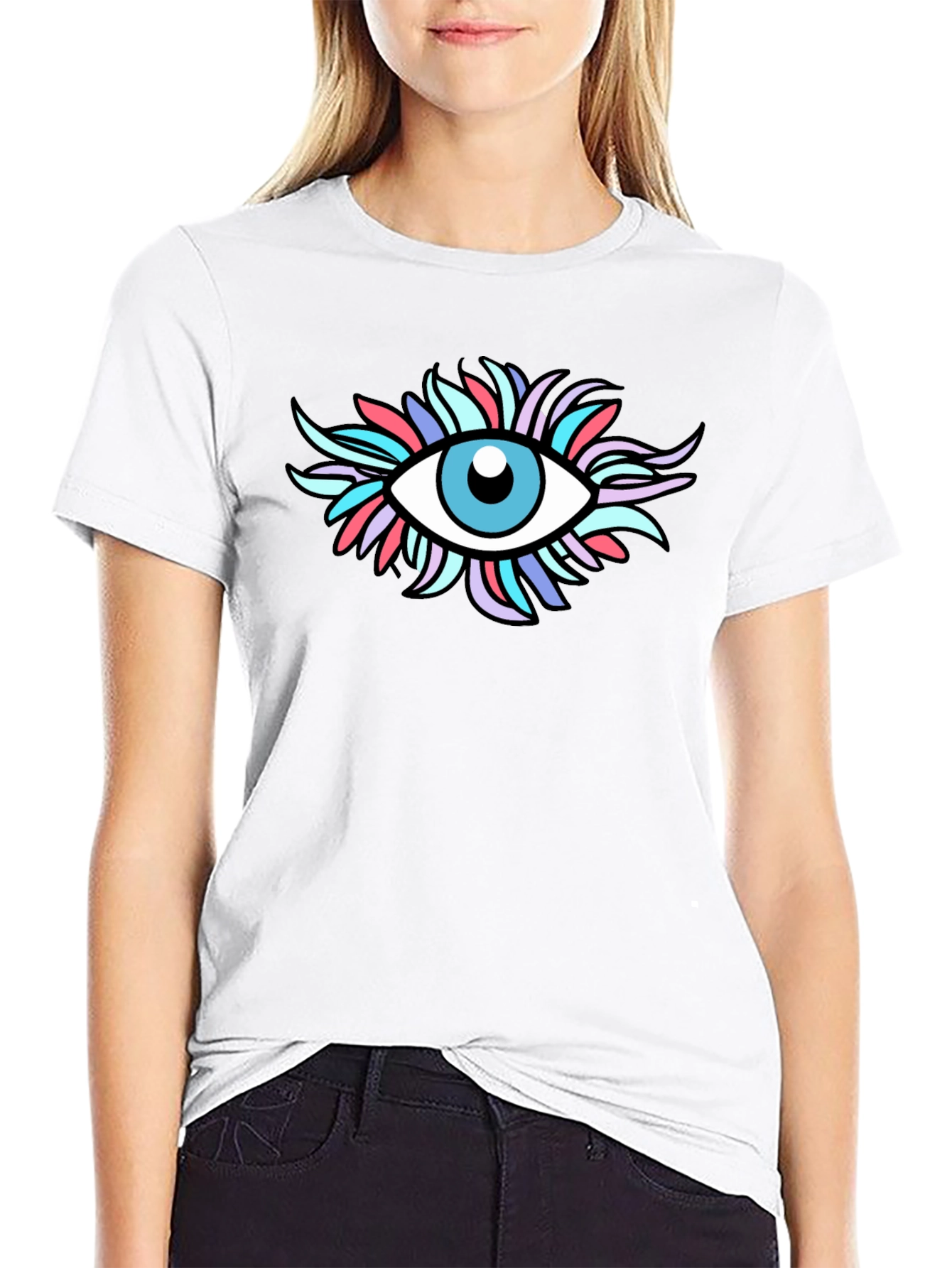 Black Eye See You Black Graphic Tee view 9
