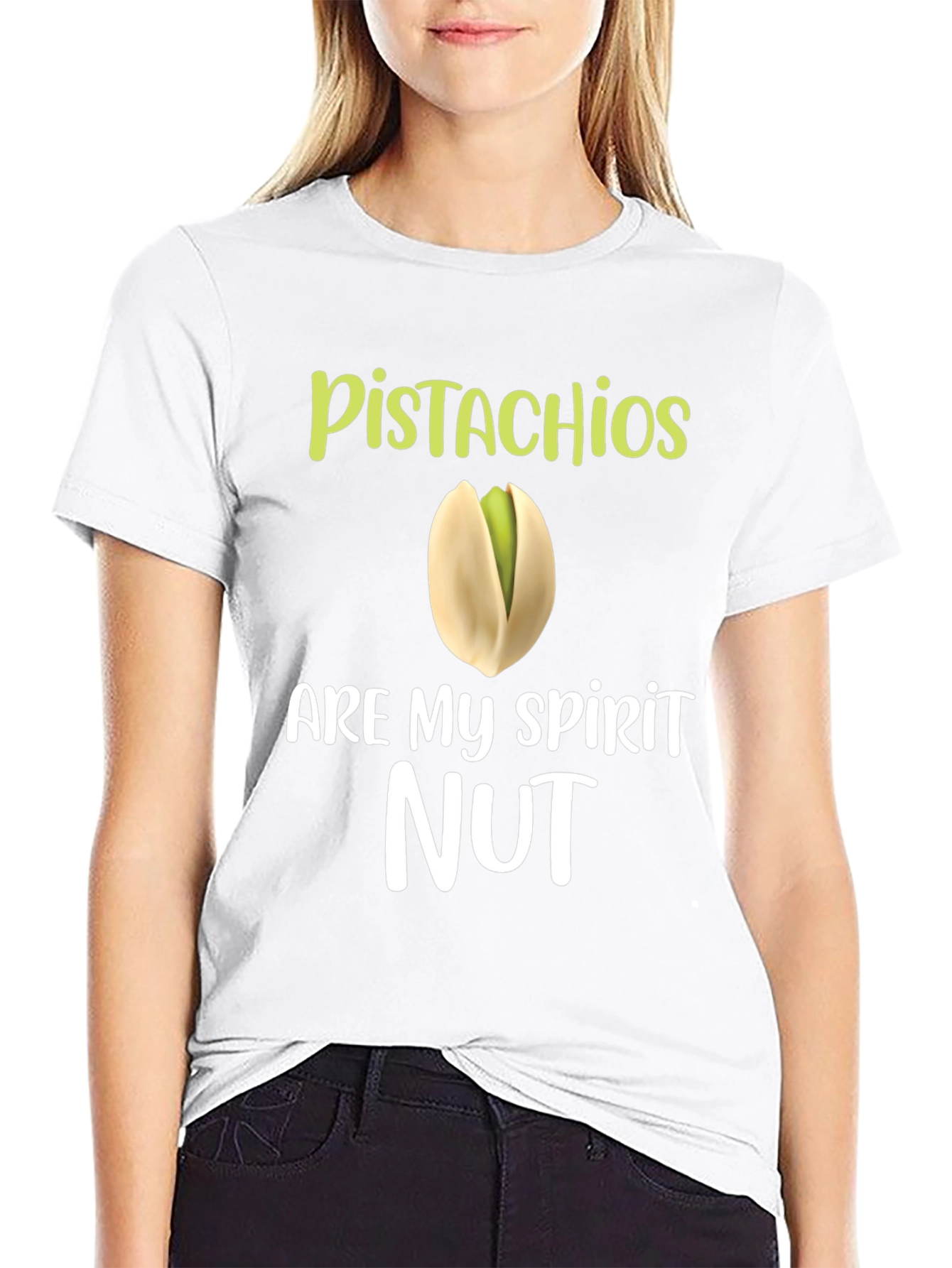 Black Pistachios Are My Spirit Nut Graphic T-Shirt view 9