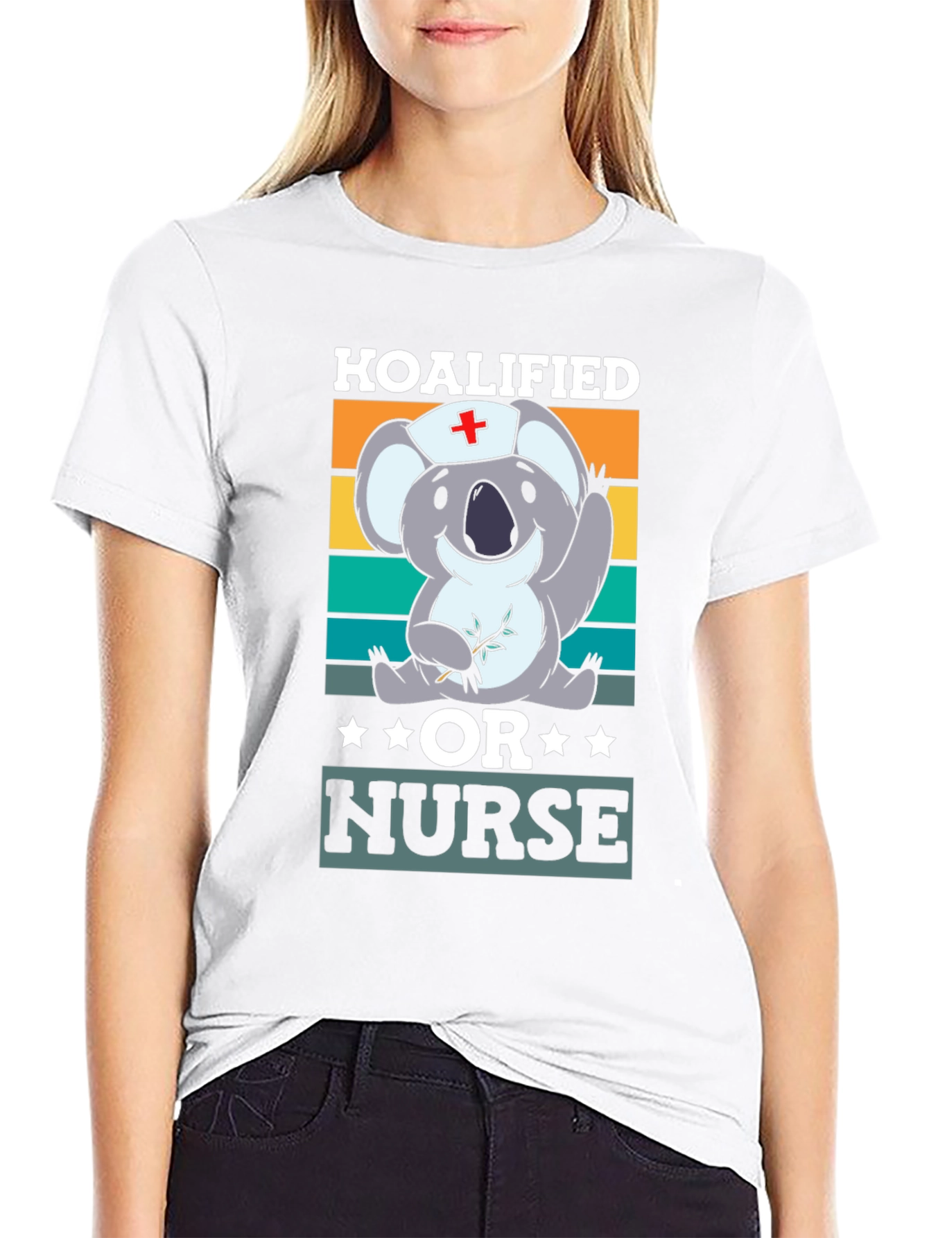 Black Koalified Nurse Graphic T-Shirt view 9