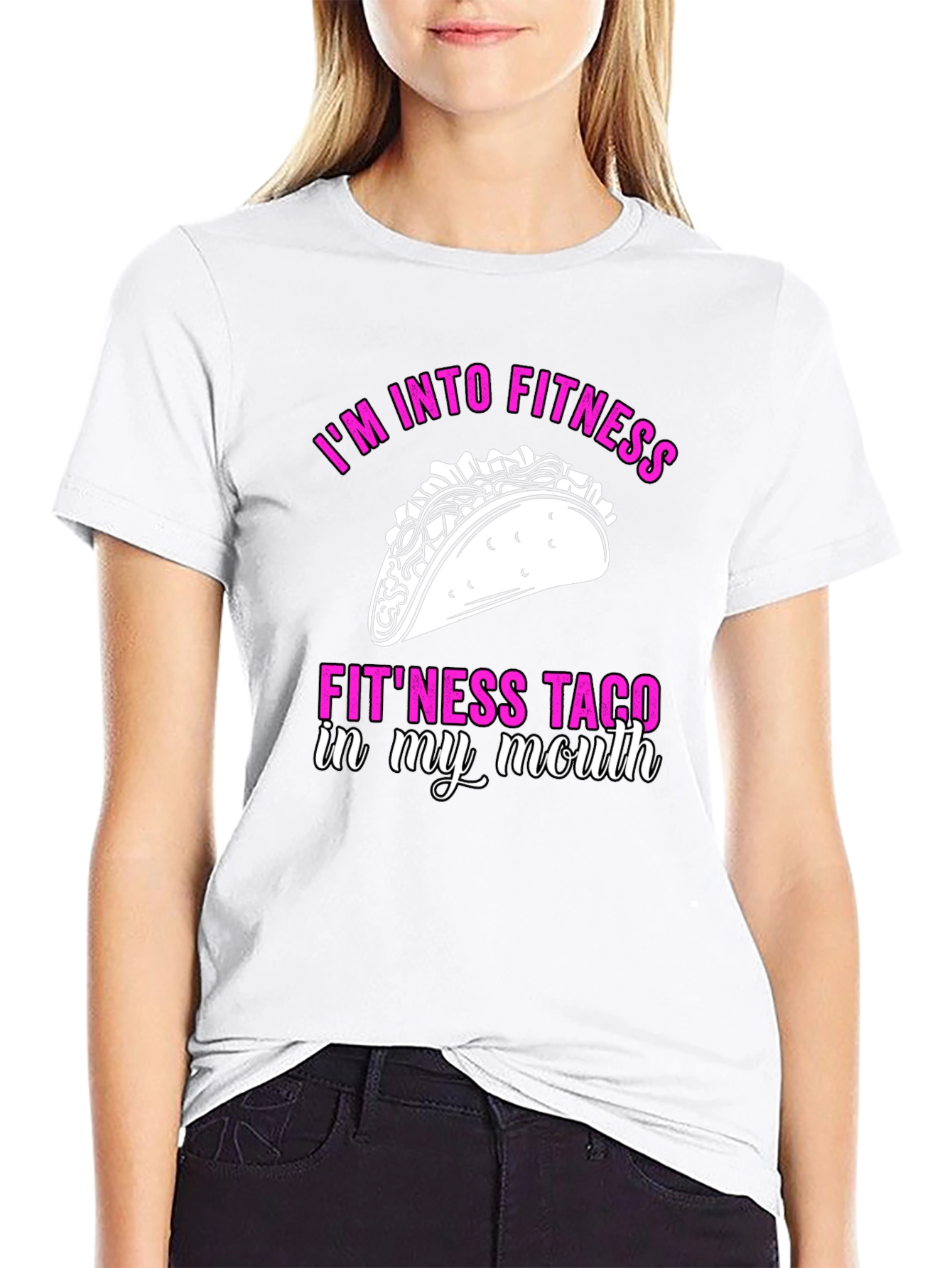 Black Fitness Taco T-Shirt - Funny Workout Tee view 9