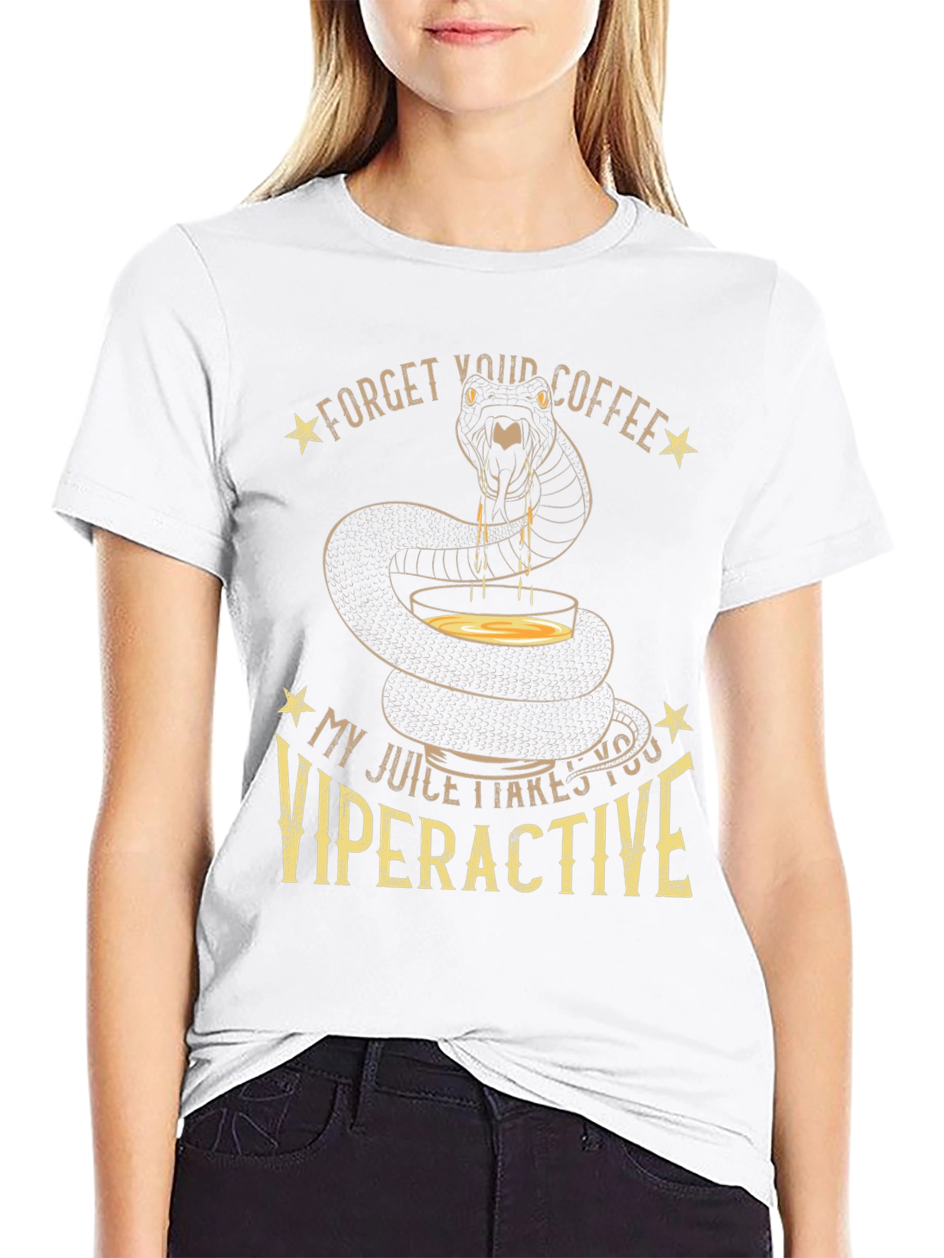 Black Viperactive T-Shirt - Snake Juice, Forget Coffee view 9