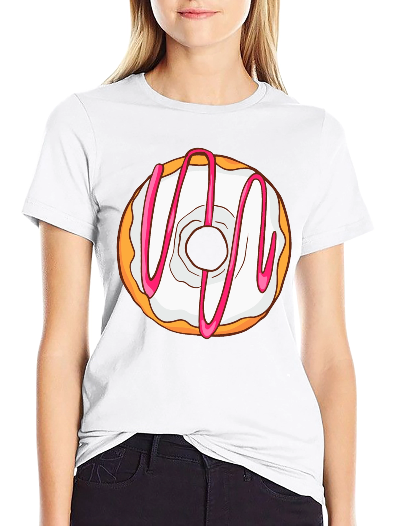 Black Donut Graphic Tee - Sweet Treat T-Shirt view 9