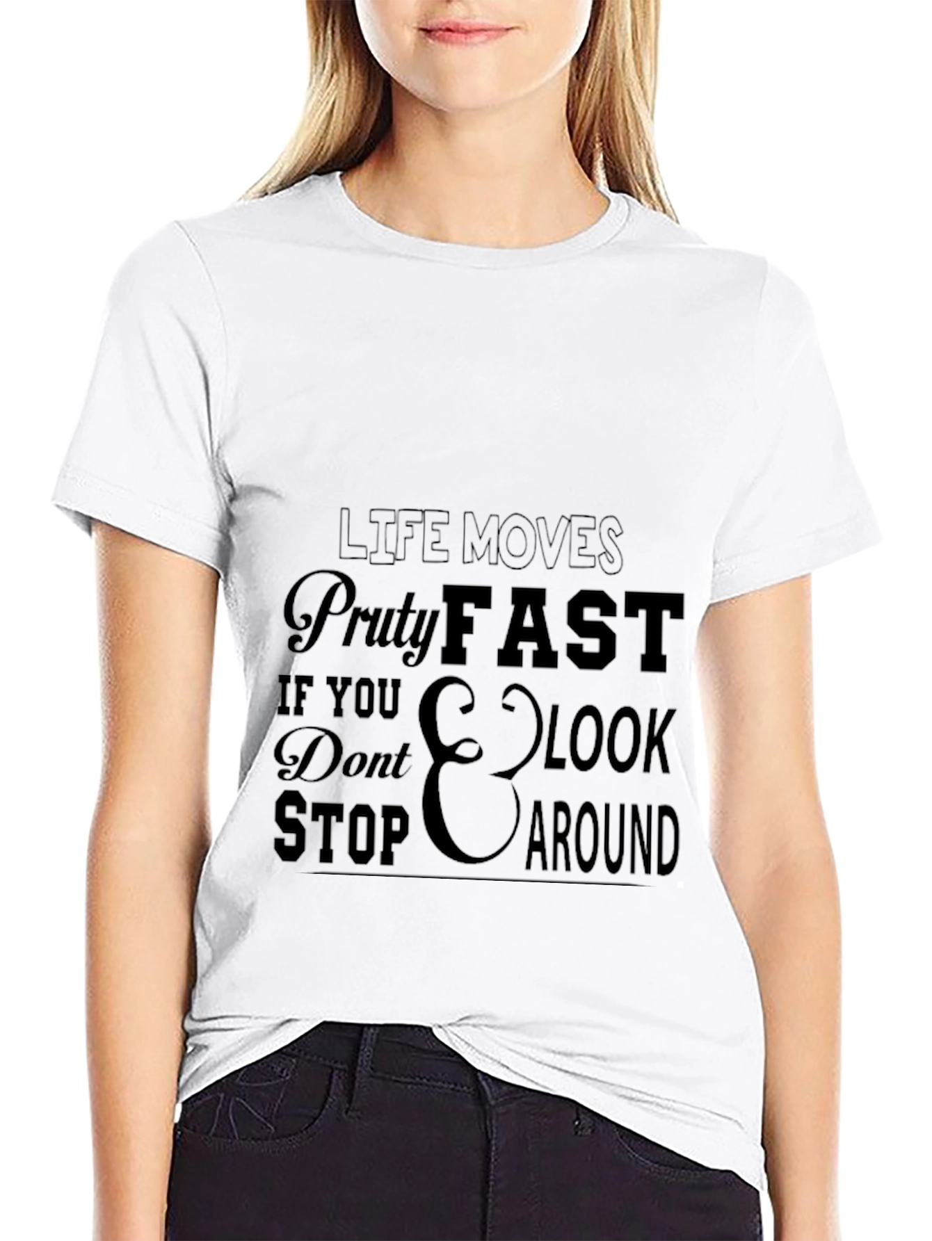 Black Life Moves Pretty Fast T-Shirt view 9