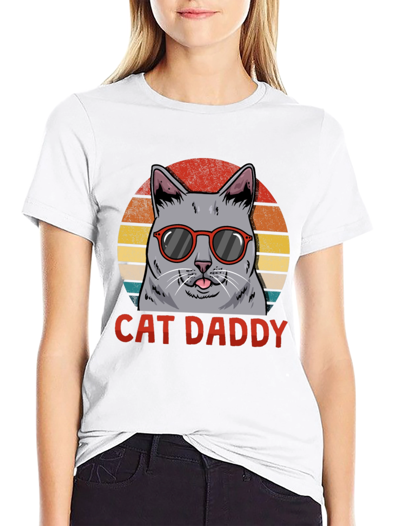 Black Cat Daddy T-Shirt - Novelty Graphic Tee view 9