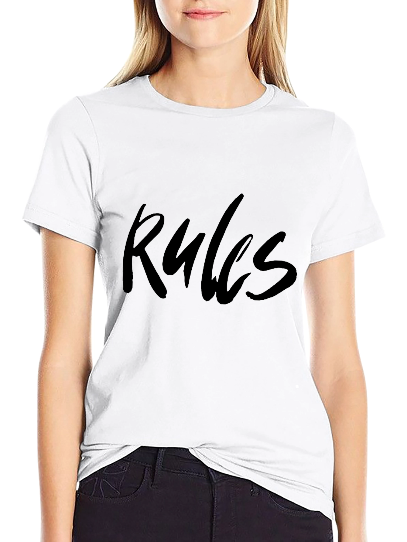 Black Rules T-Shirt - Men's Black Graphic Tee view 9