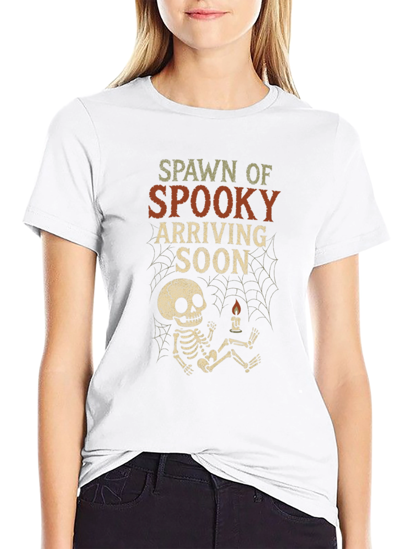 Spawn of Spooky Halloween Pregnancy T-Shirt - 9