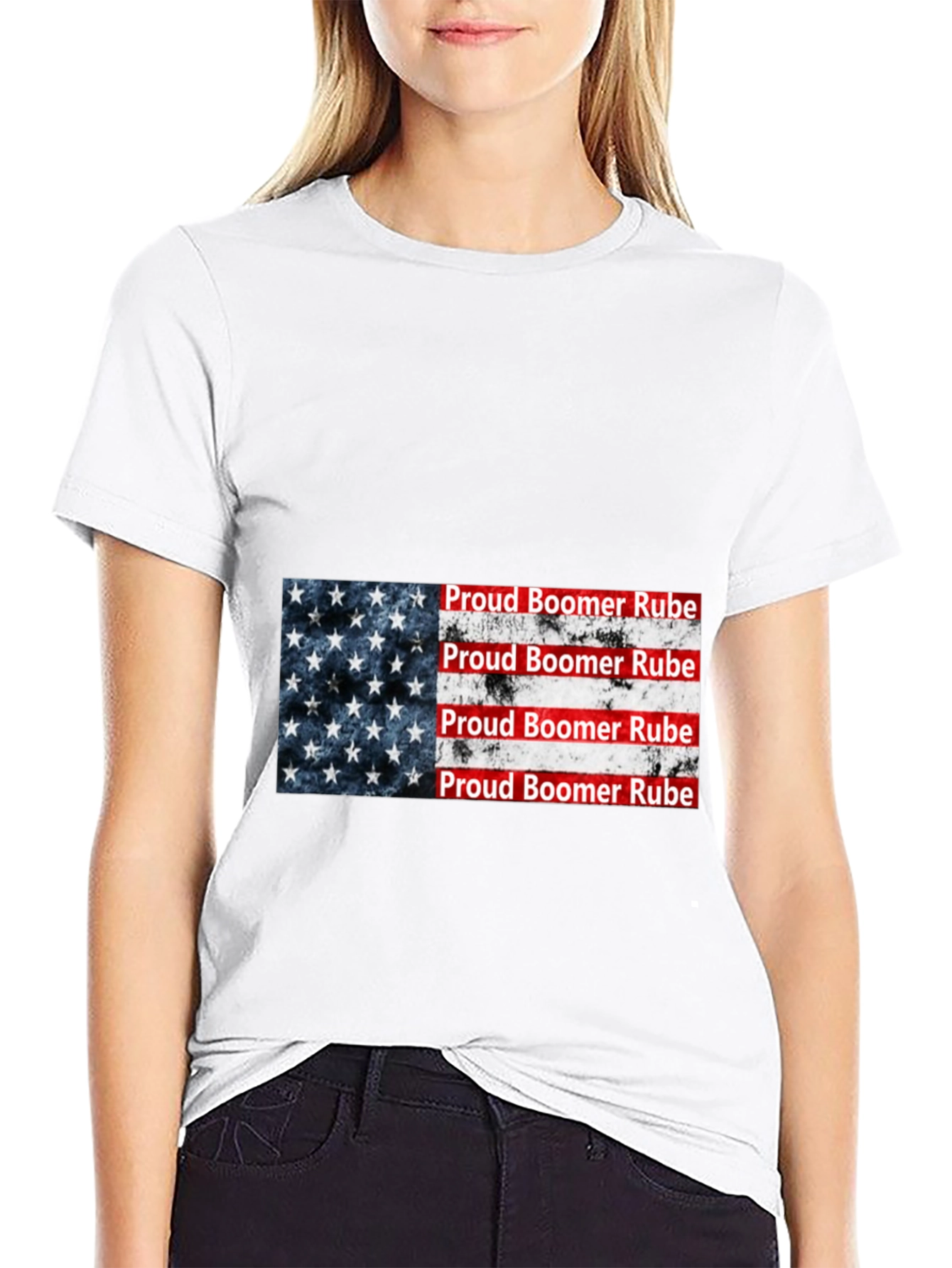 Black Proud Boomer Rube Graphic Tee view 9