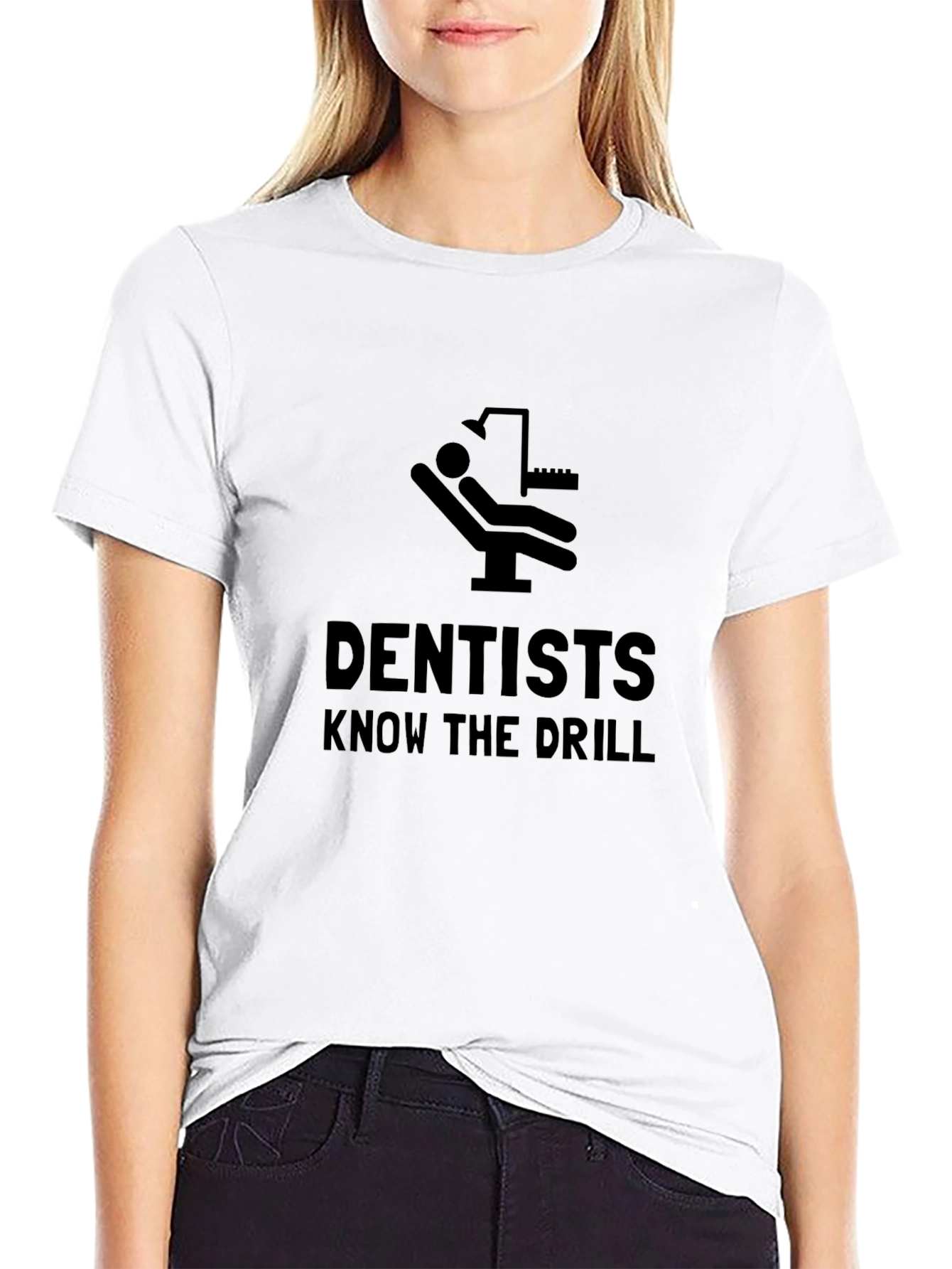 Black Dentists Know the Drill Black Humor T-Shirt view 9