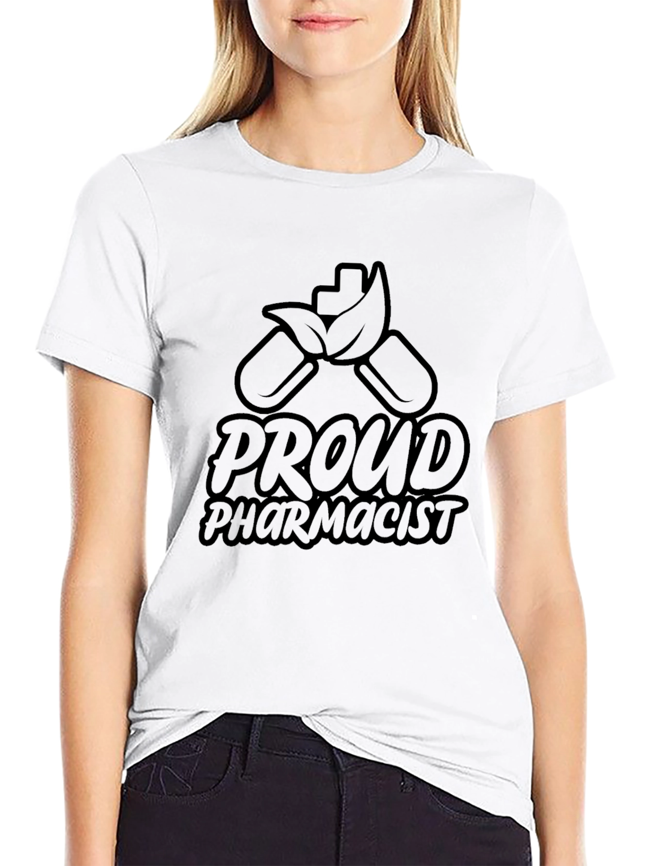 Black Proud Pharmacist Black T-Shirt view 9