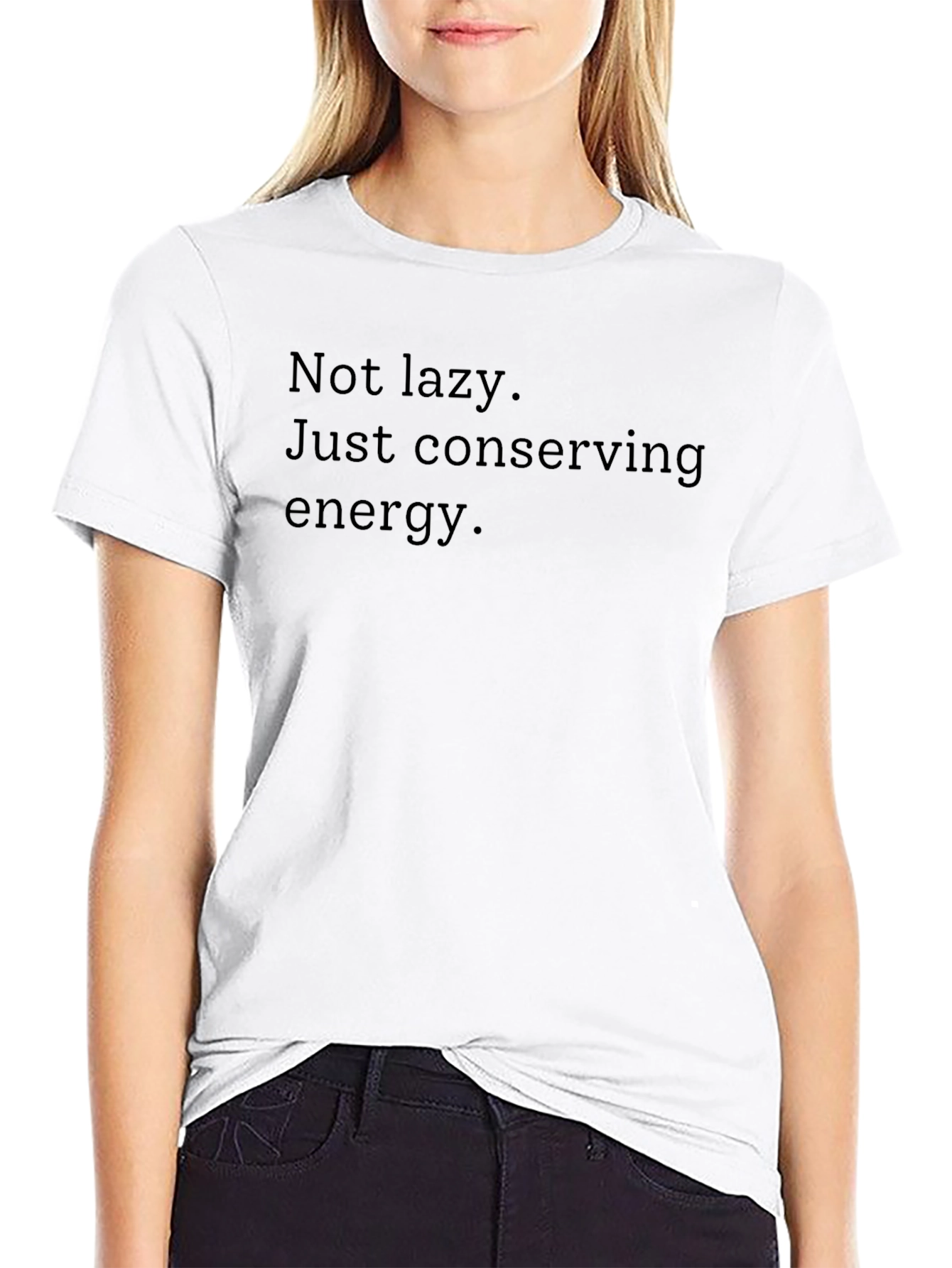 Black Conserving Energy Graphic Tee - Black view 9