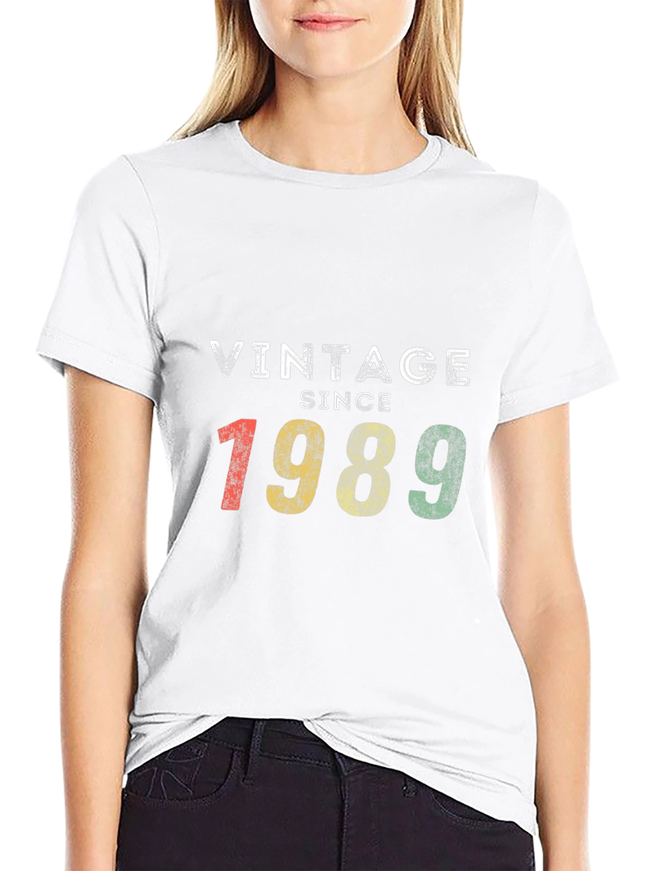 Black Vintage Since 1989 T-Shirt - Retro Birthday Gift view 9