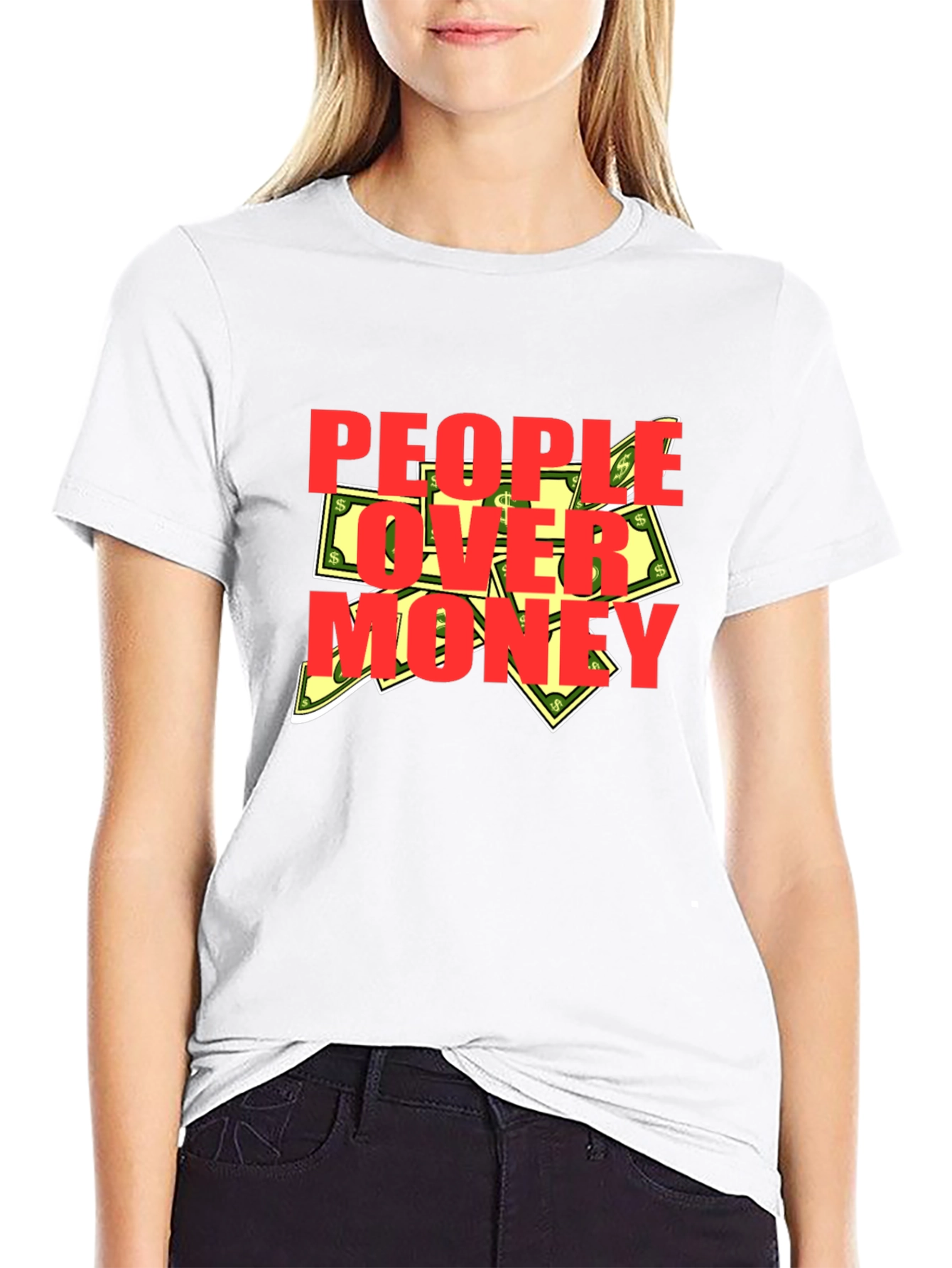 Black People Over Money Graphic T-Shirt view 9