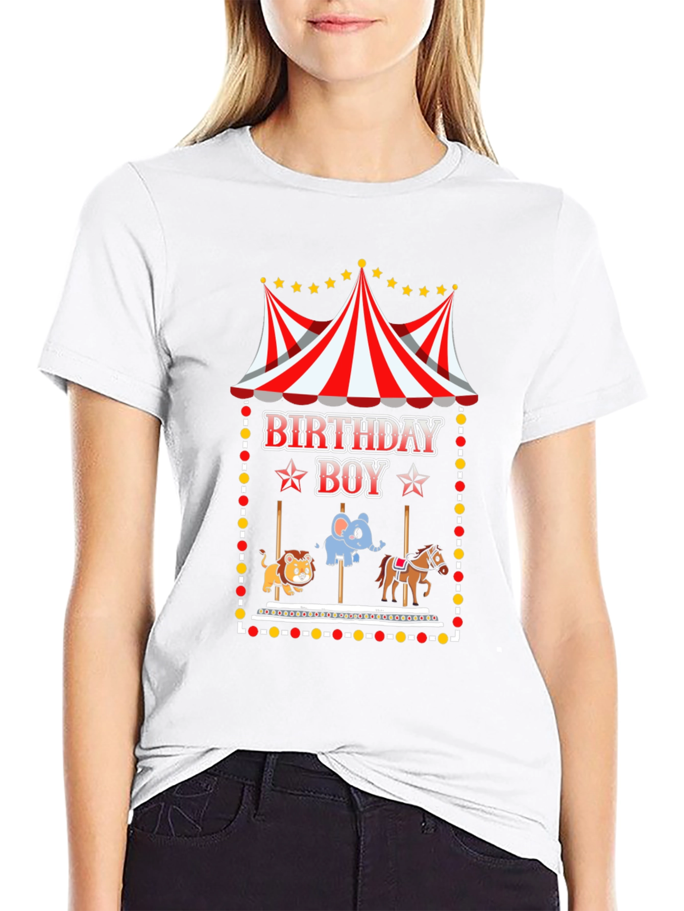 Black Birthday Boy Circus T-Shirt view 9