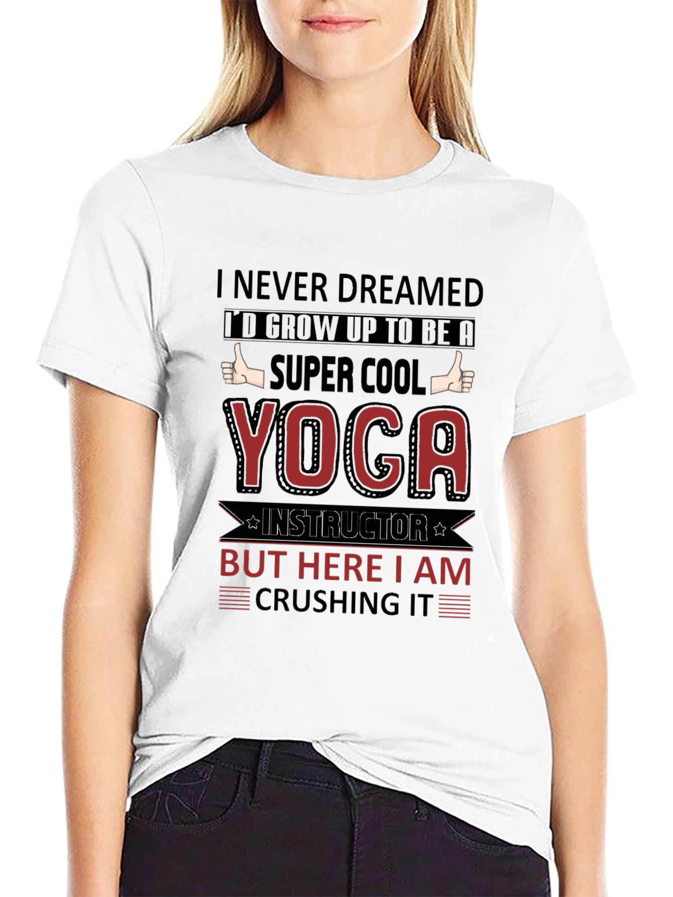 Black Super Cool Yoga Instructor T-Shirt view 9