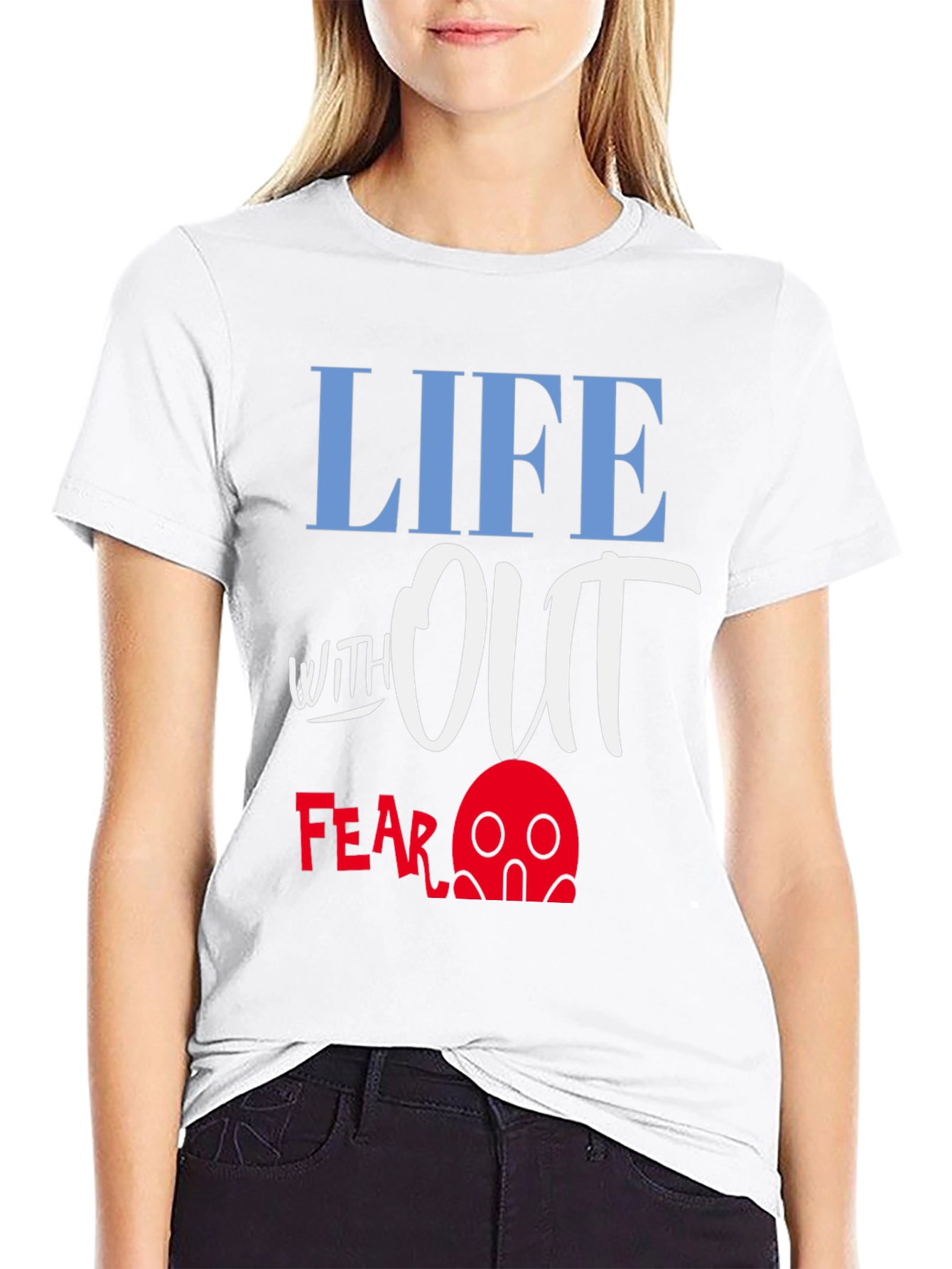 Black Life Without Fear Graphic T-Shirt view 9