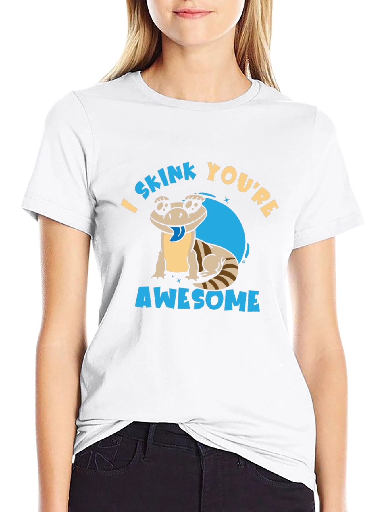 Black I Skink You're Awesome T-Shirt view 9