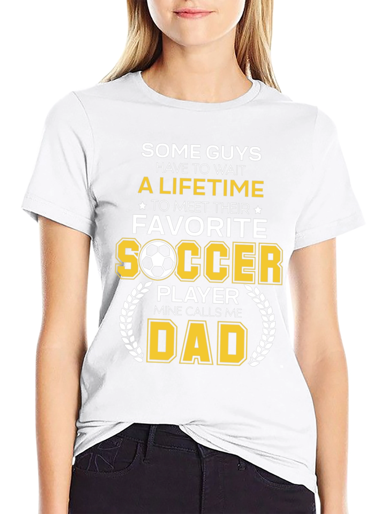 Black Soccer Dad Graphic Tee - Gift for Soccer Players view 9