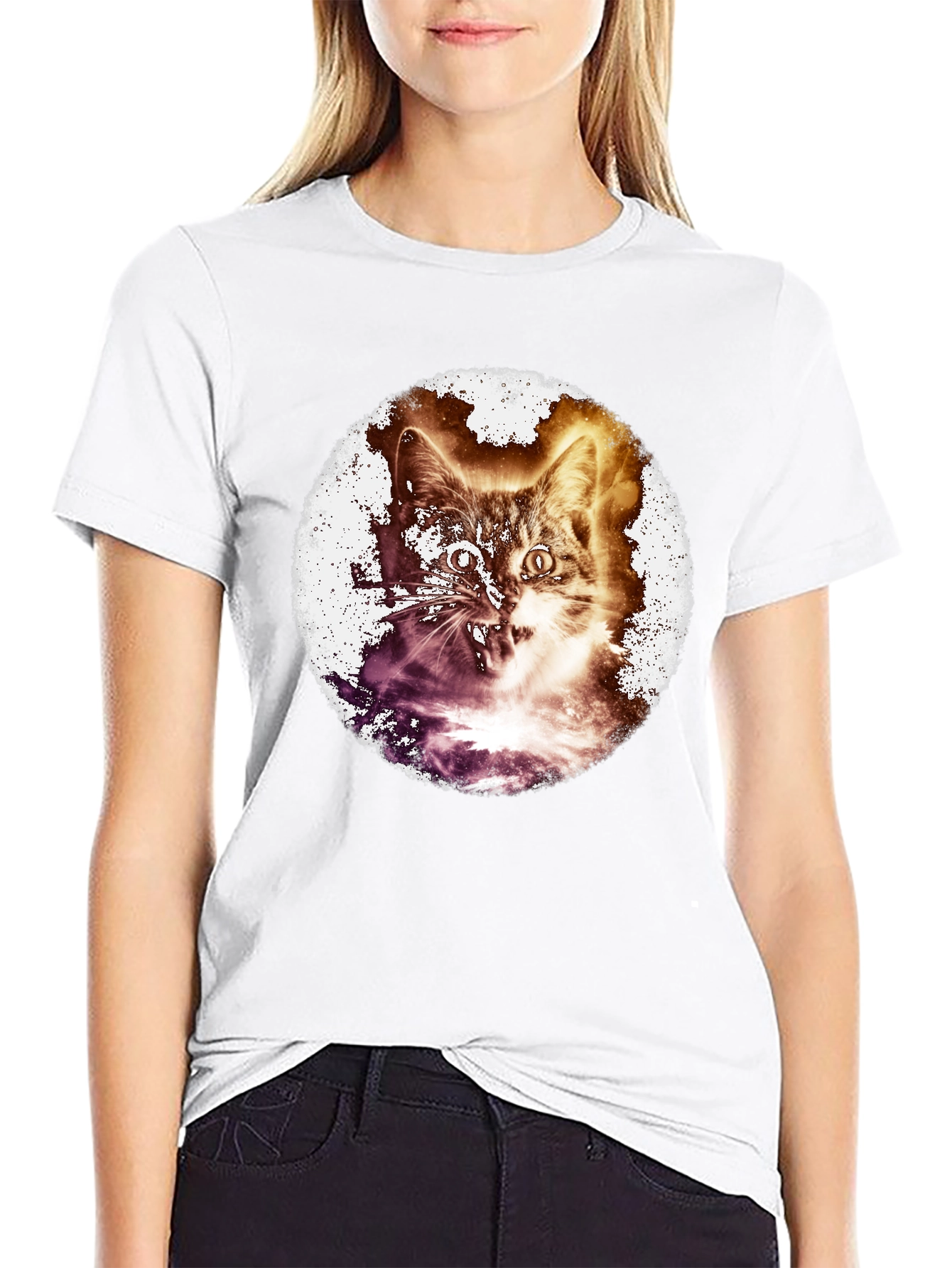 Black Cat Explosion T-Shirt view 9
