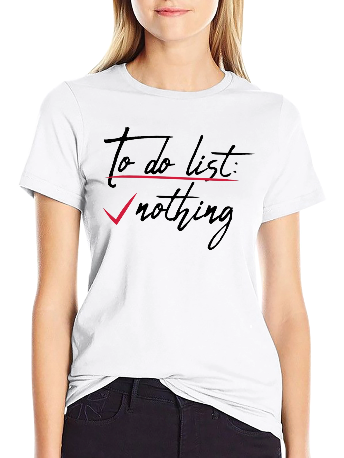 Black To Do List: Nothing - Men's Graphic Tee view 9