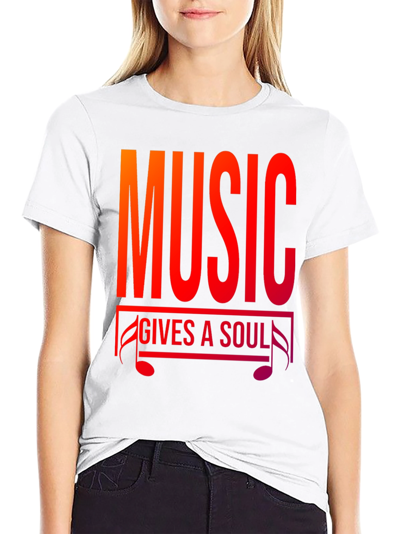 Black Music Gives A Soul T-Shirt view 9