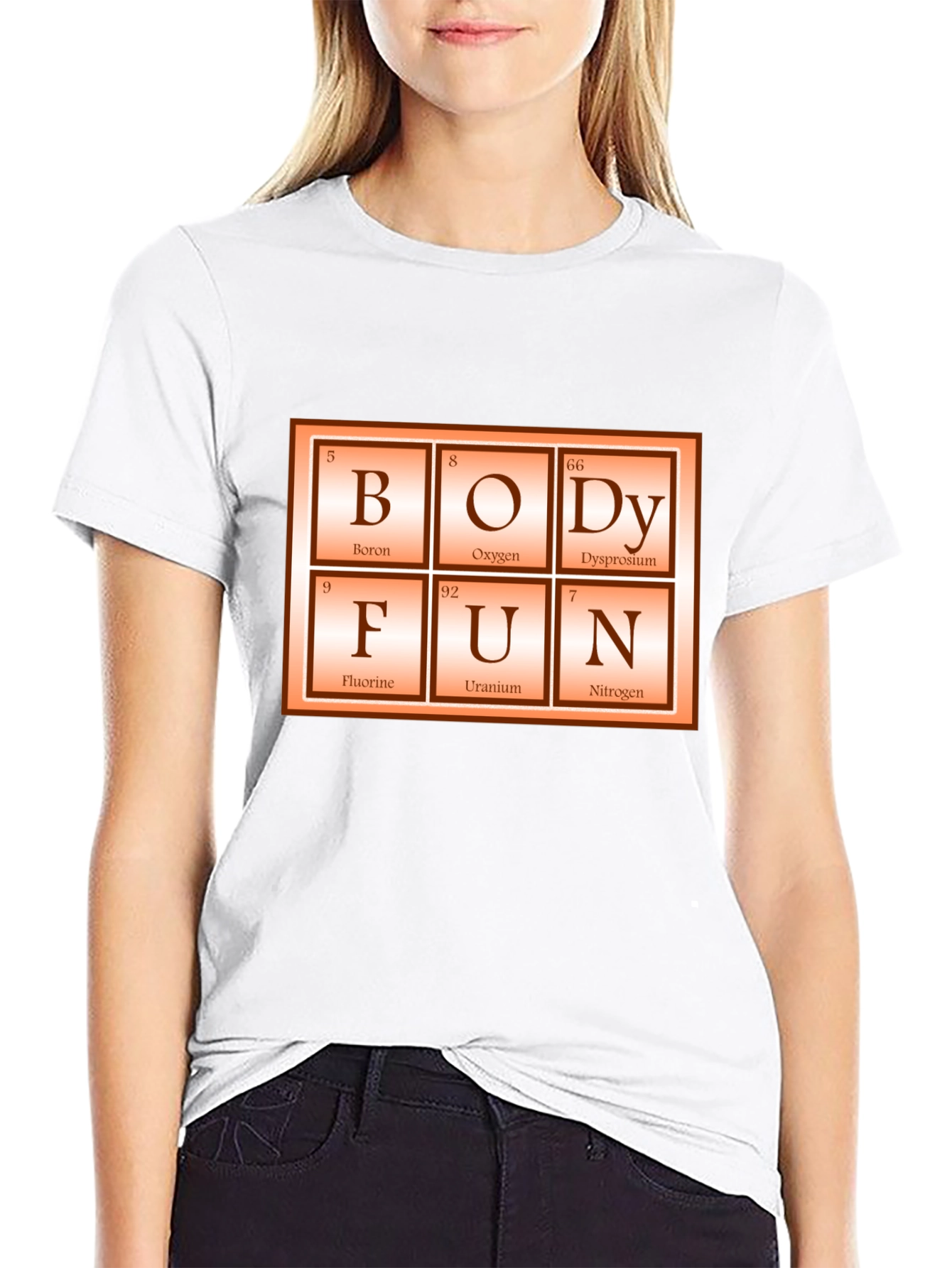 Black Periodic Table "Body Fun" Graphic Tee view 9
