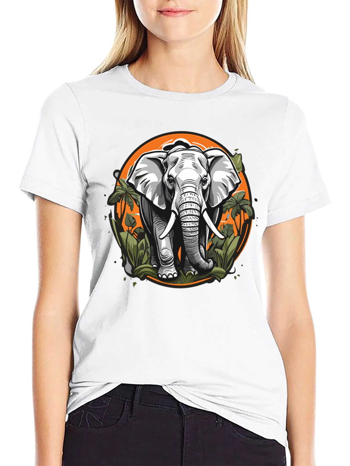 Black Elephant Graphic Tee - Nature Lover's Apparel view 9