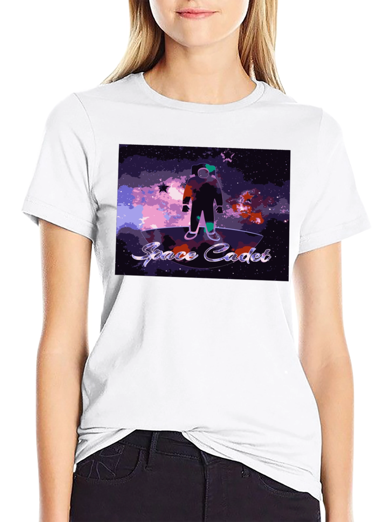 Black Space Cadet Graphic Tee - Explore the Cosmos in Style! view 9