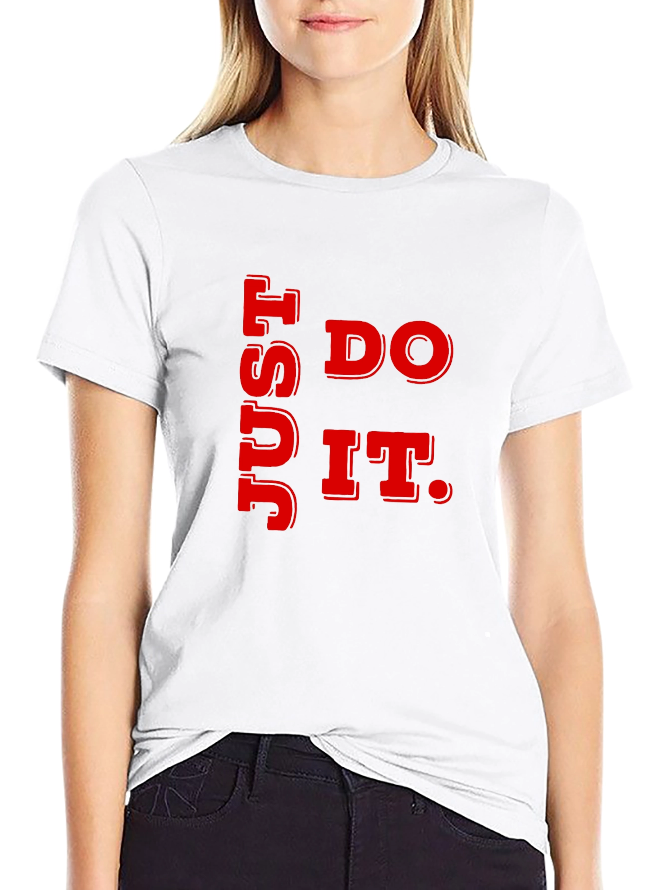 Black Just Do It Graphic Tee - Black view 9