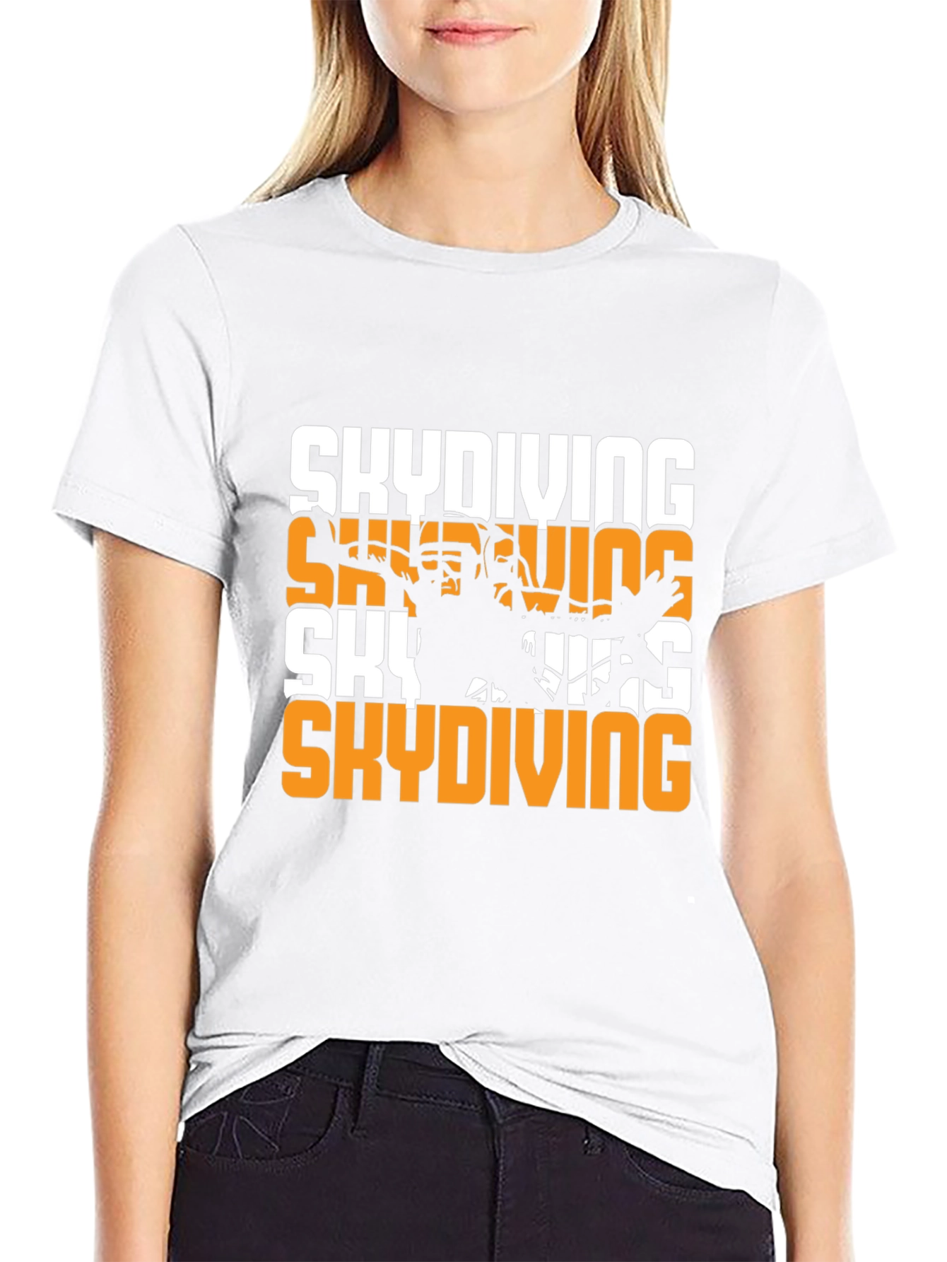 Black Skydiving Graphic Tee - Extreme Sportswear view 9