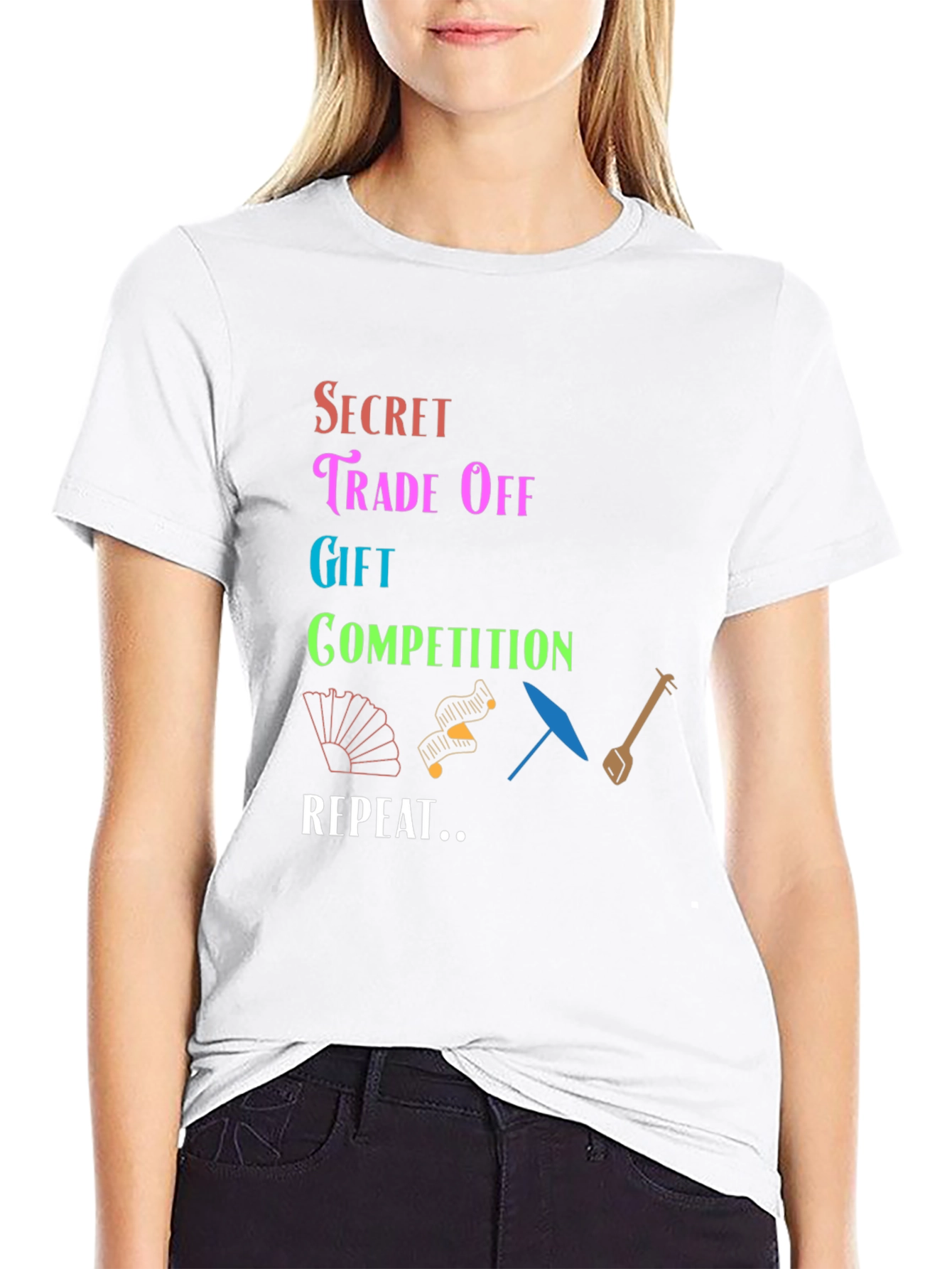 Black Secret Trade Off T-Shirt Gift Competition Repeat view 9