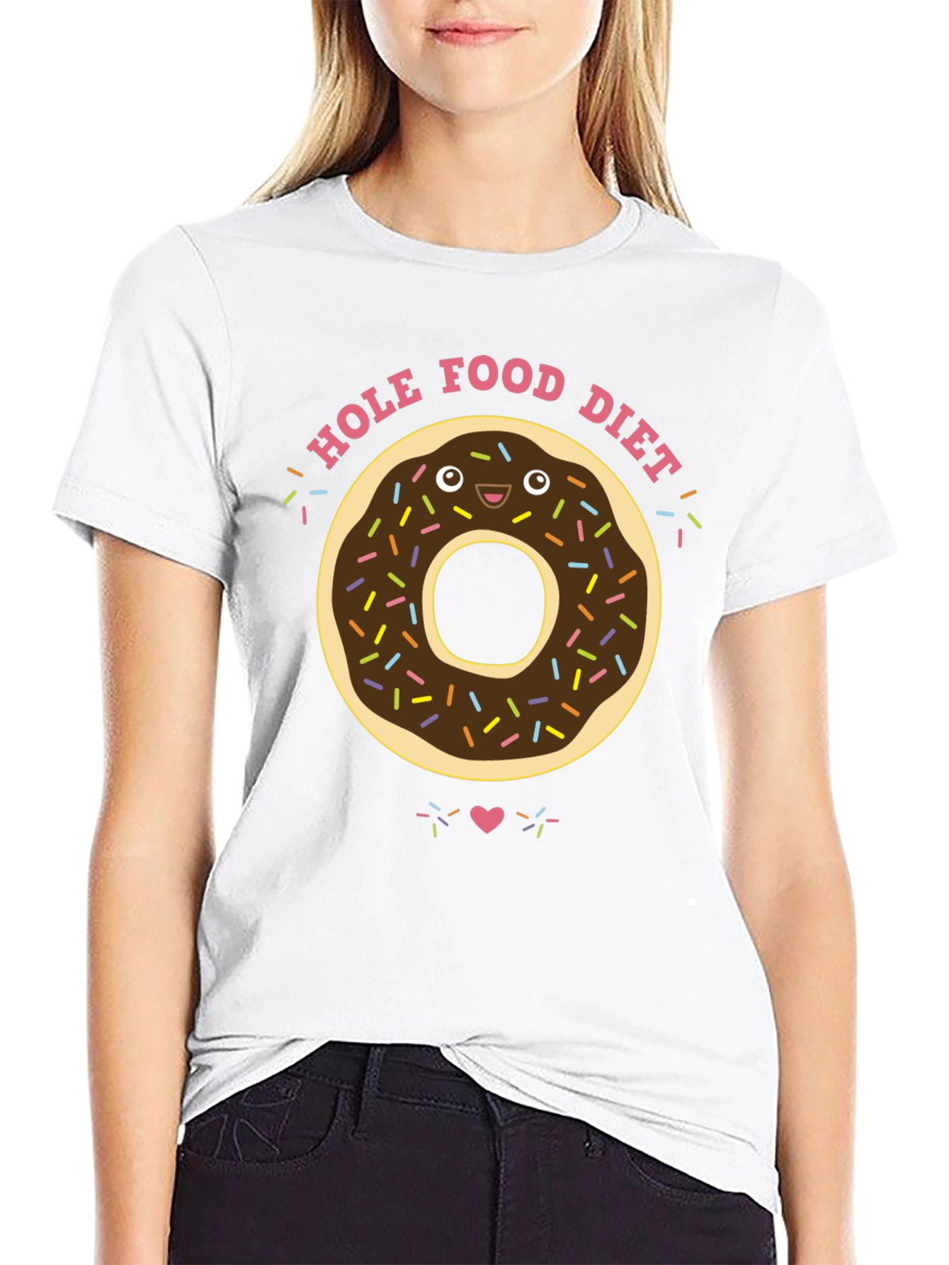 Black Hole Food Diet Donut T-Shirt view 9