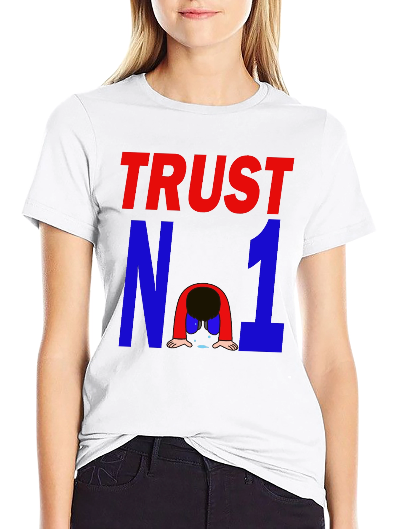 Black Trust No One Graphic Tee - Mens view 9