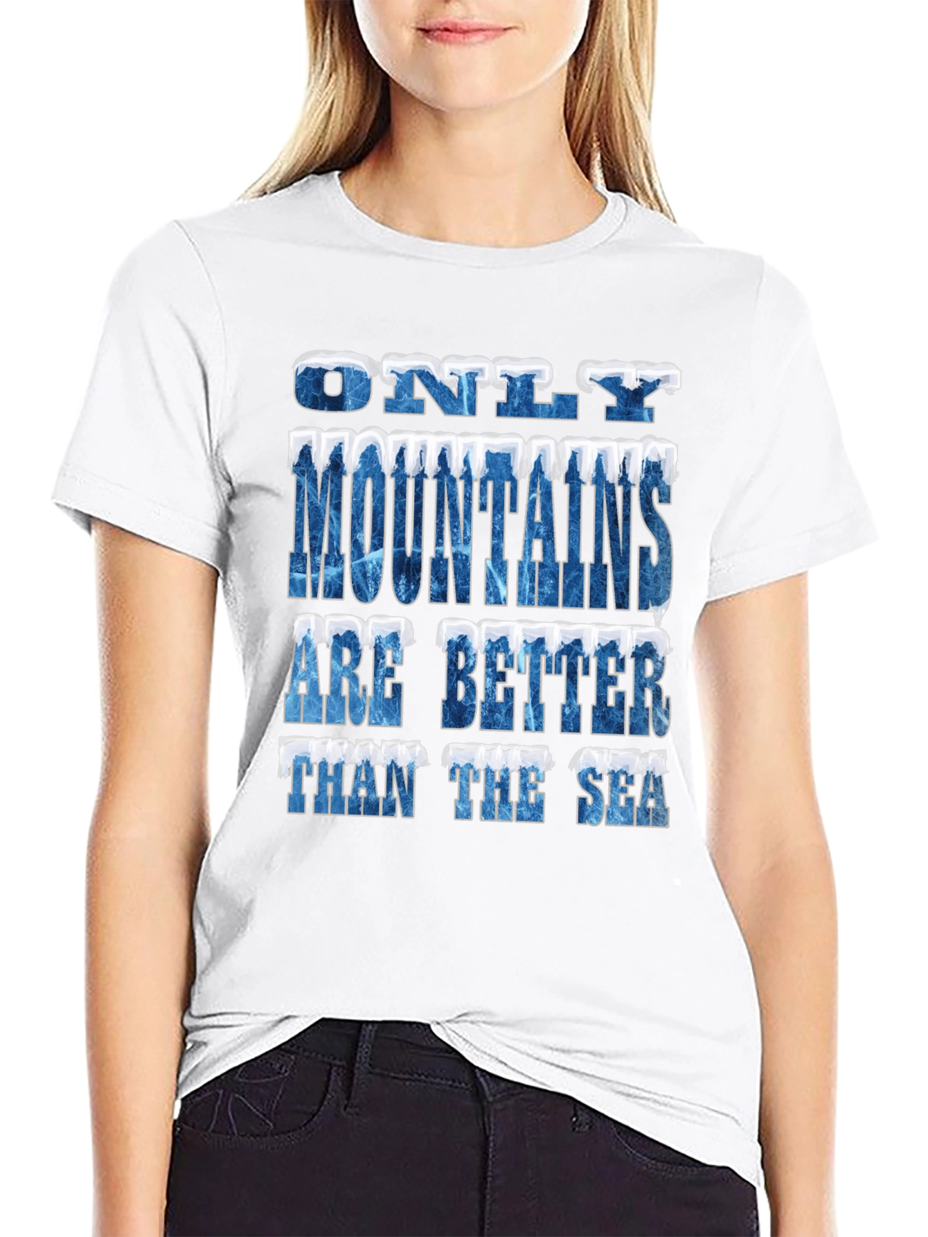 Black Mountains Are Better Than The Sea T-Shirt view 9