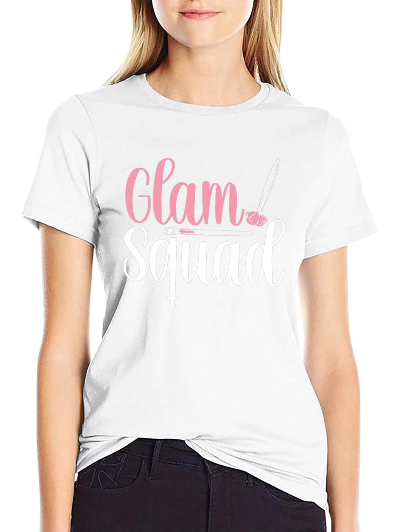 Black Glam Squad Graphic T-Shirt - Makeup Artist Tee view 9