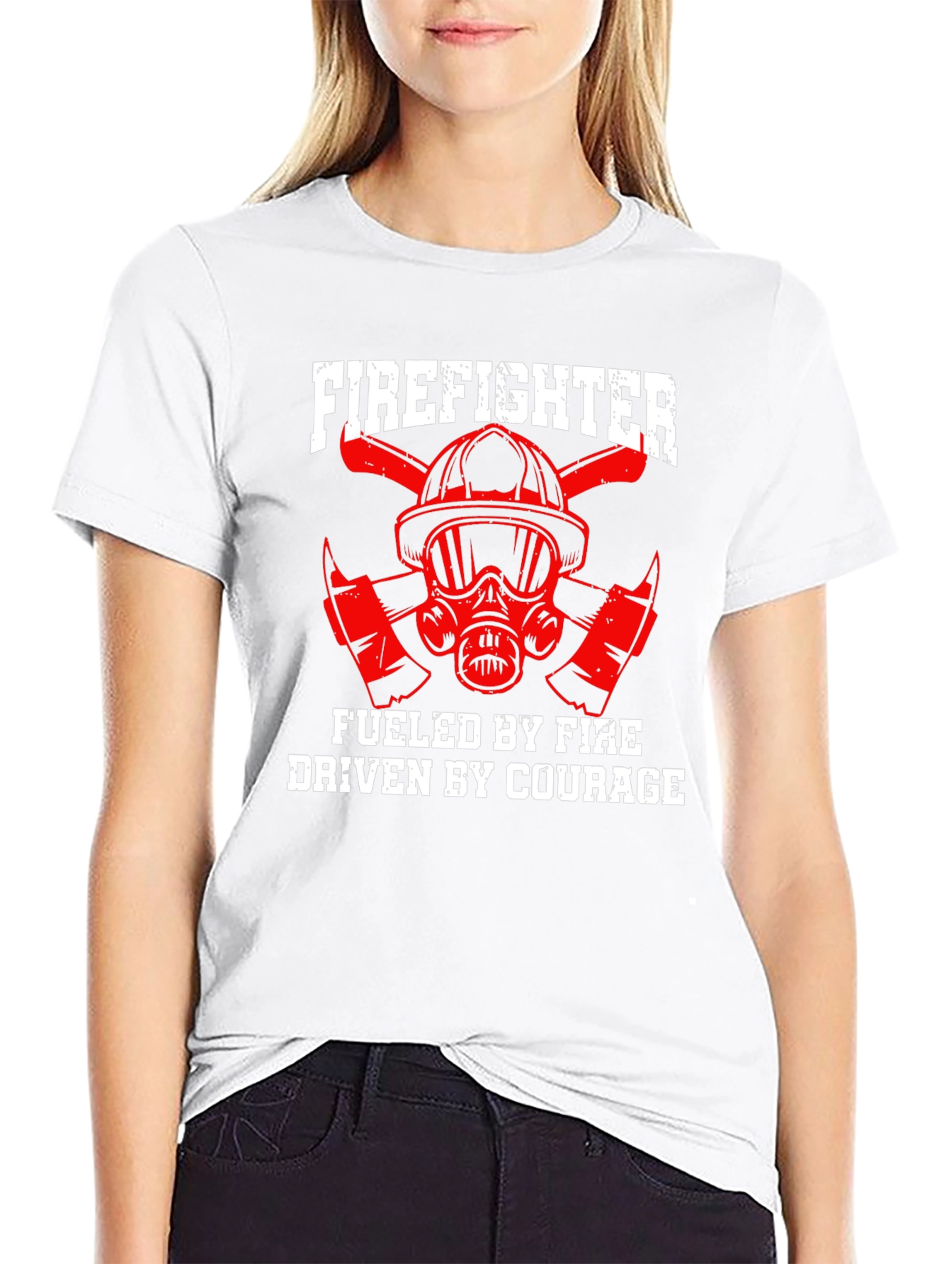 Firefighter Fueled By Fire Driven By Courage T-Shirt - 9