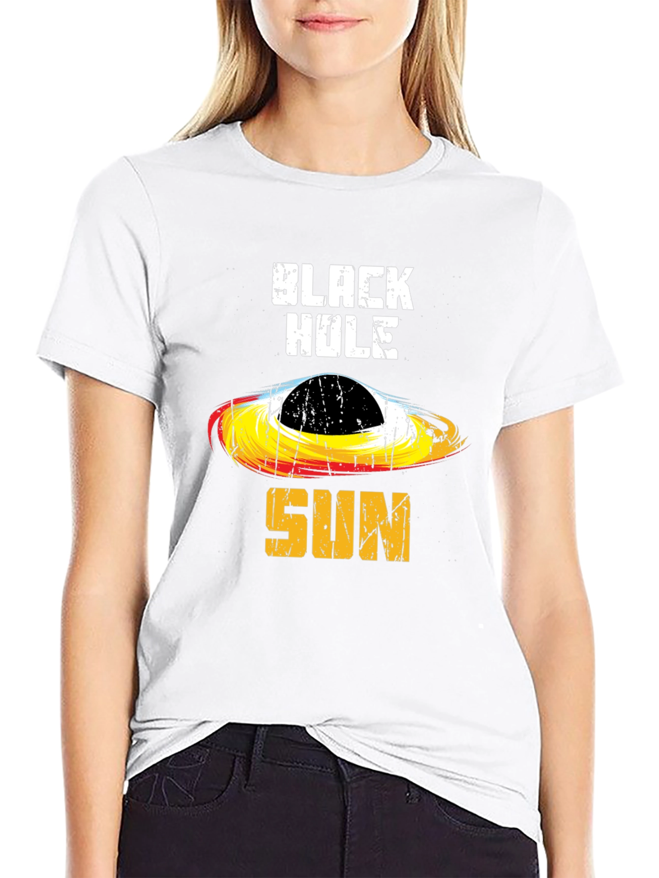 Black Black Hole Sun Graphic Tee view 9