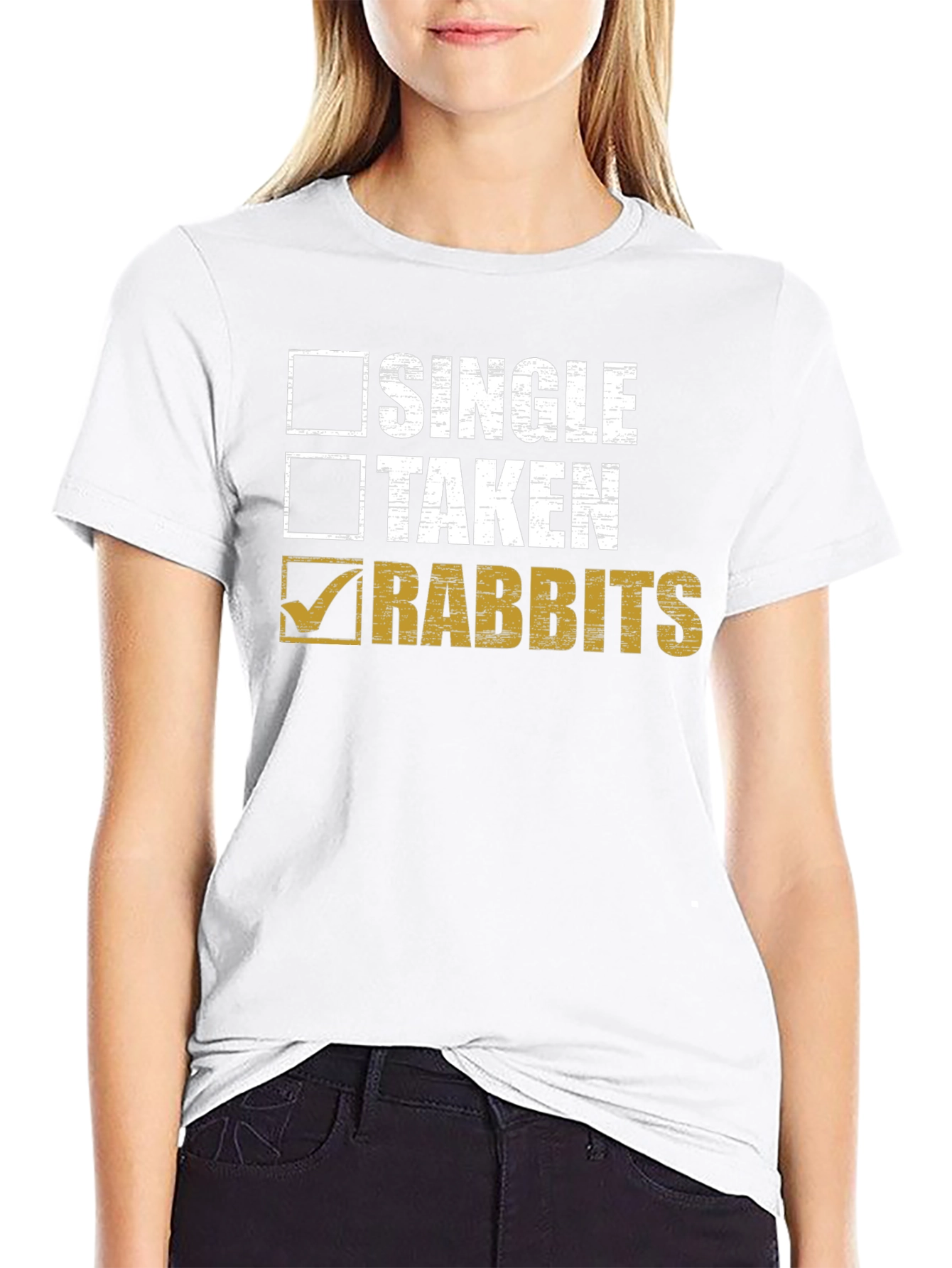 Black Single Taken Rabbits T-Shirt - Funny Animal Lover Tee view 9