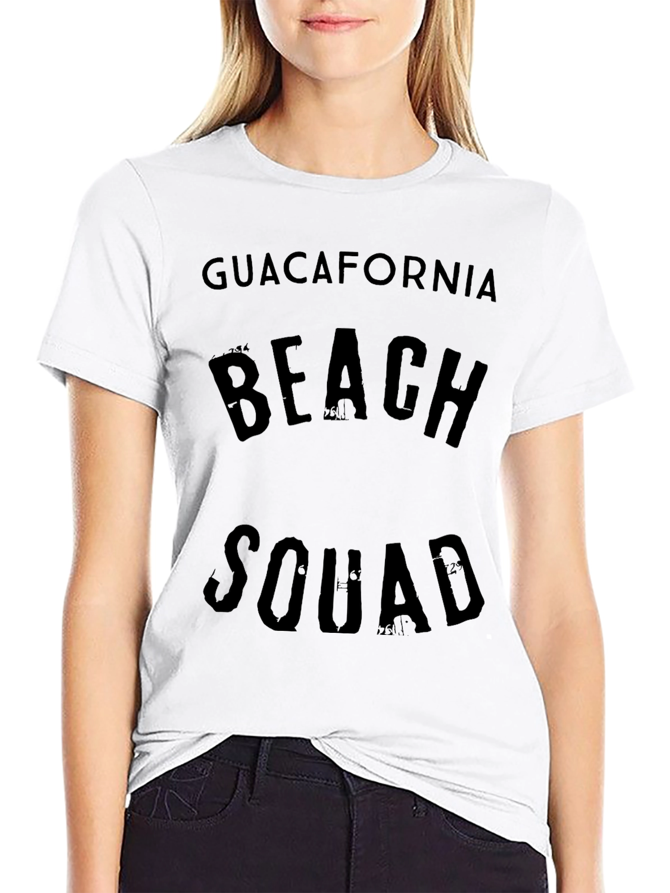 Black Guacafornia Beach Squad Graphic T-Shirt view 9