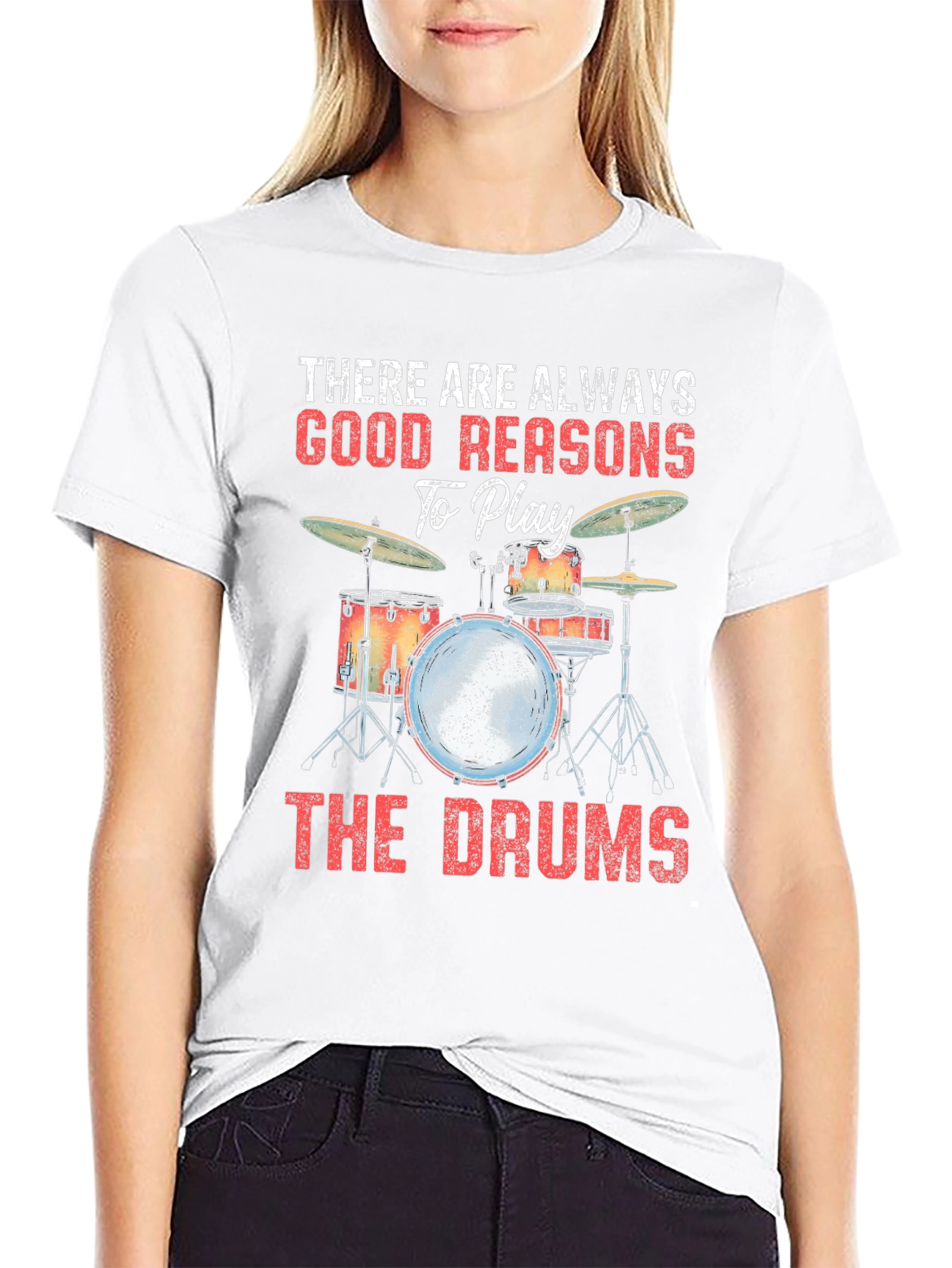 Black Drummer T-Shirt: There Are Always Good Reasons view 9
