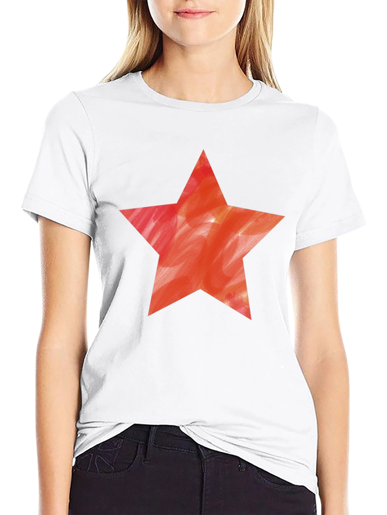 Black Star Graphic Black T-Shirt view 9
