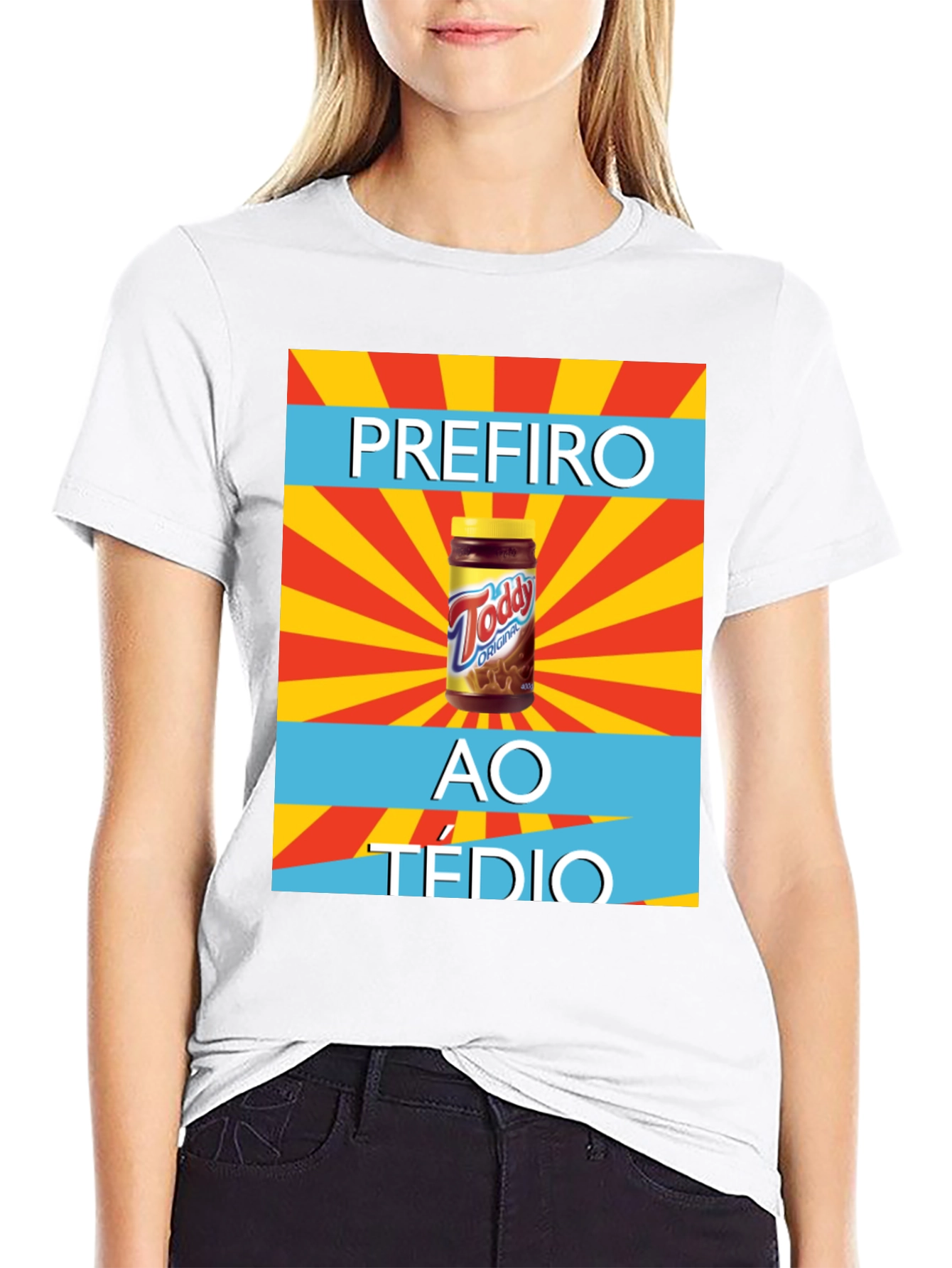 Black Todd Original T-Shirt - Prefiro Ao Tédio Graphic Tee view 9