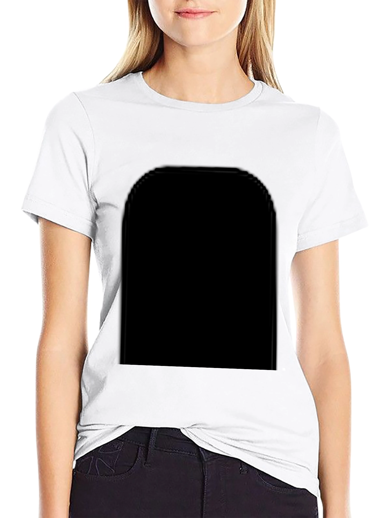 Black Men's Classic Black Short-Sleeve T-Shirt view 9