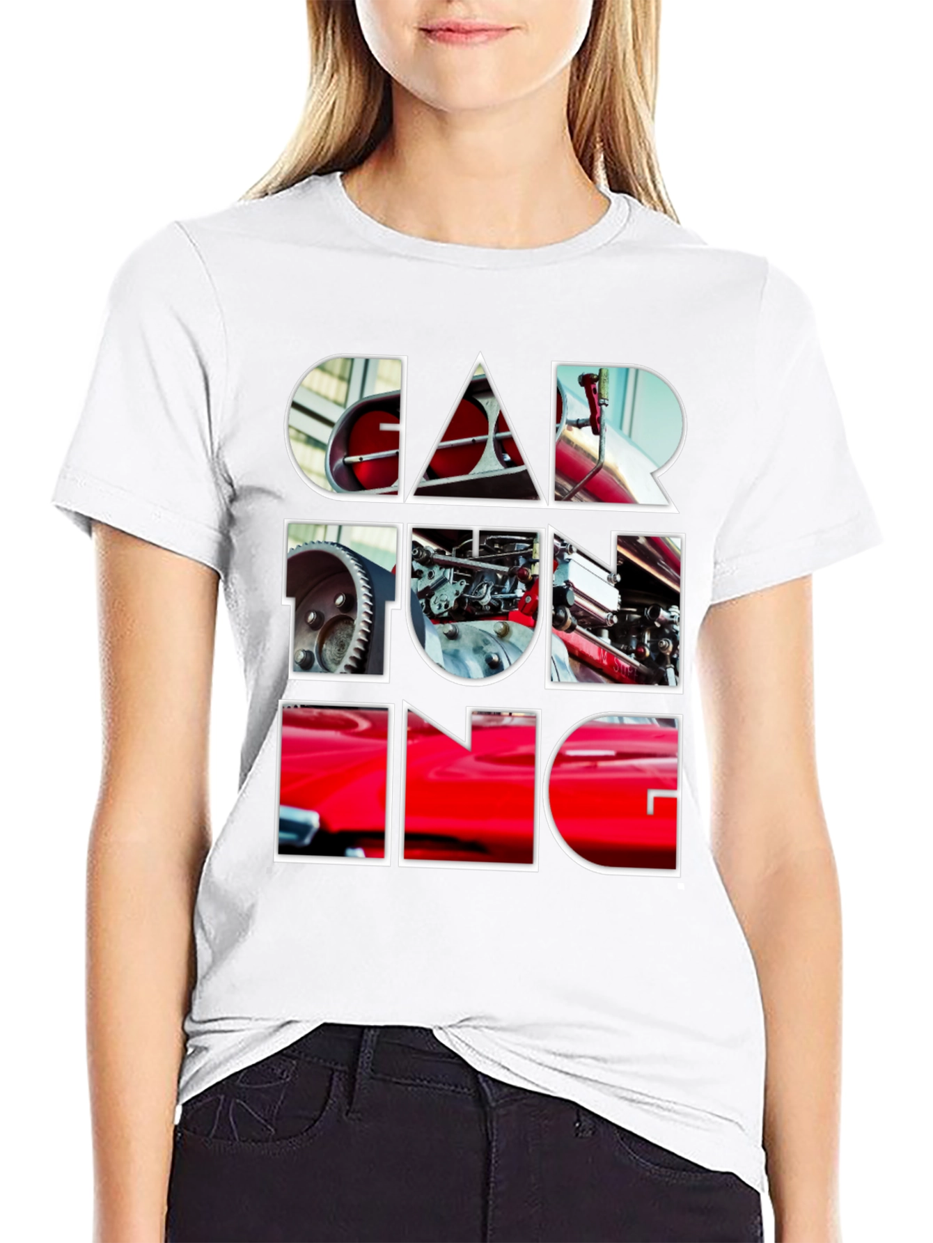 Black Car Tuning Graphic Tee - Automotive Enthusiast Style view 9