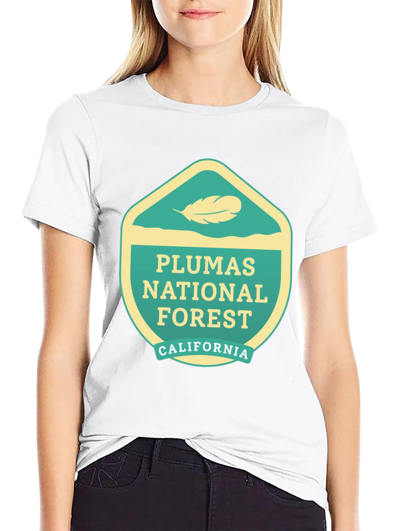 Black Plumas National Forest Graphic Tee - Black view 9
