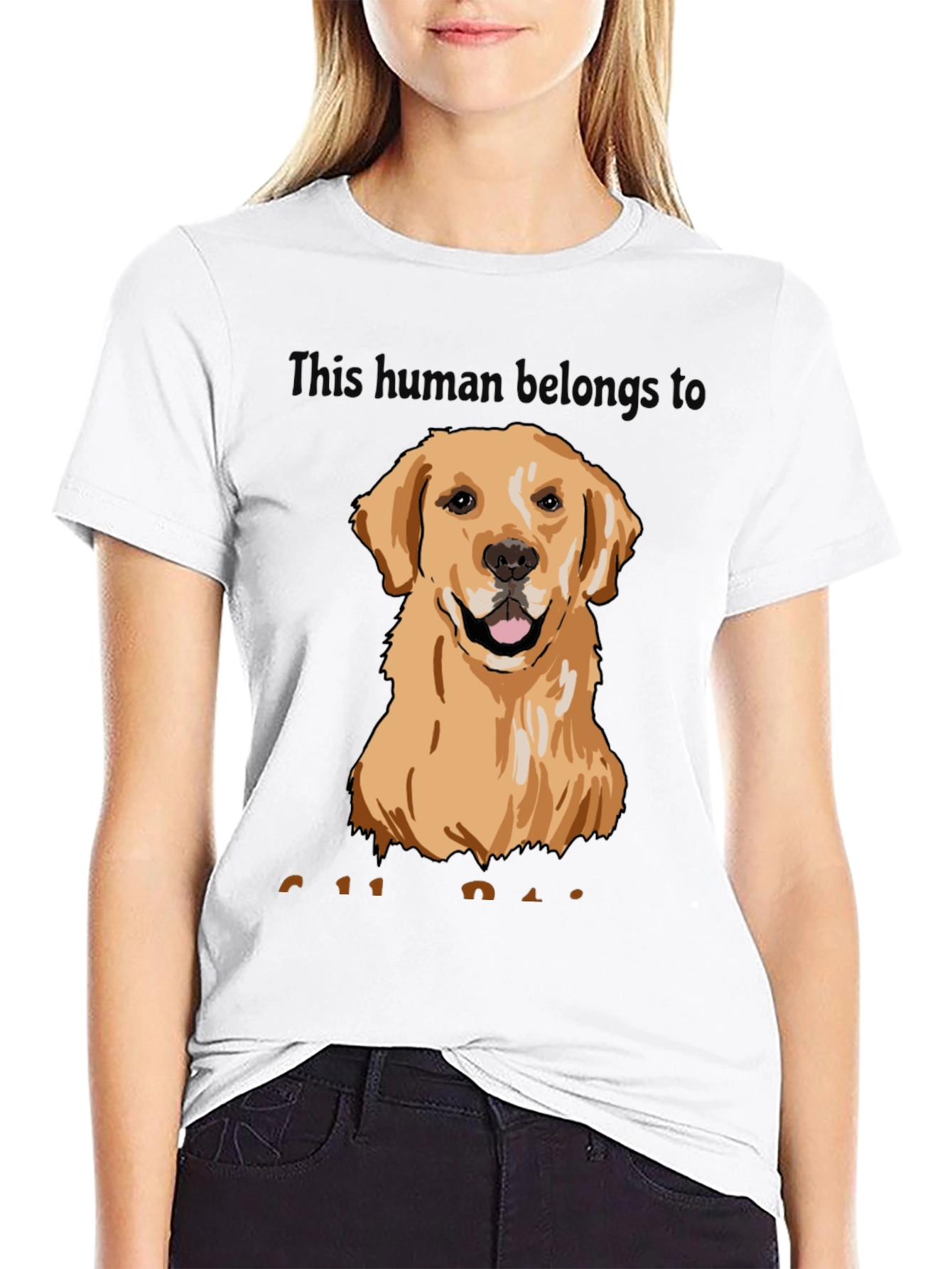 Black Golden Retriever Dog Lover T-Shirt view 9
