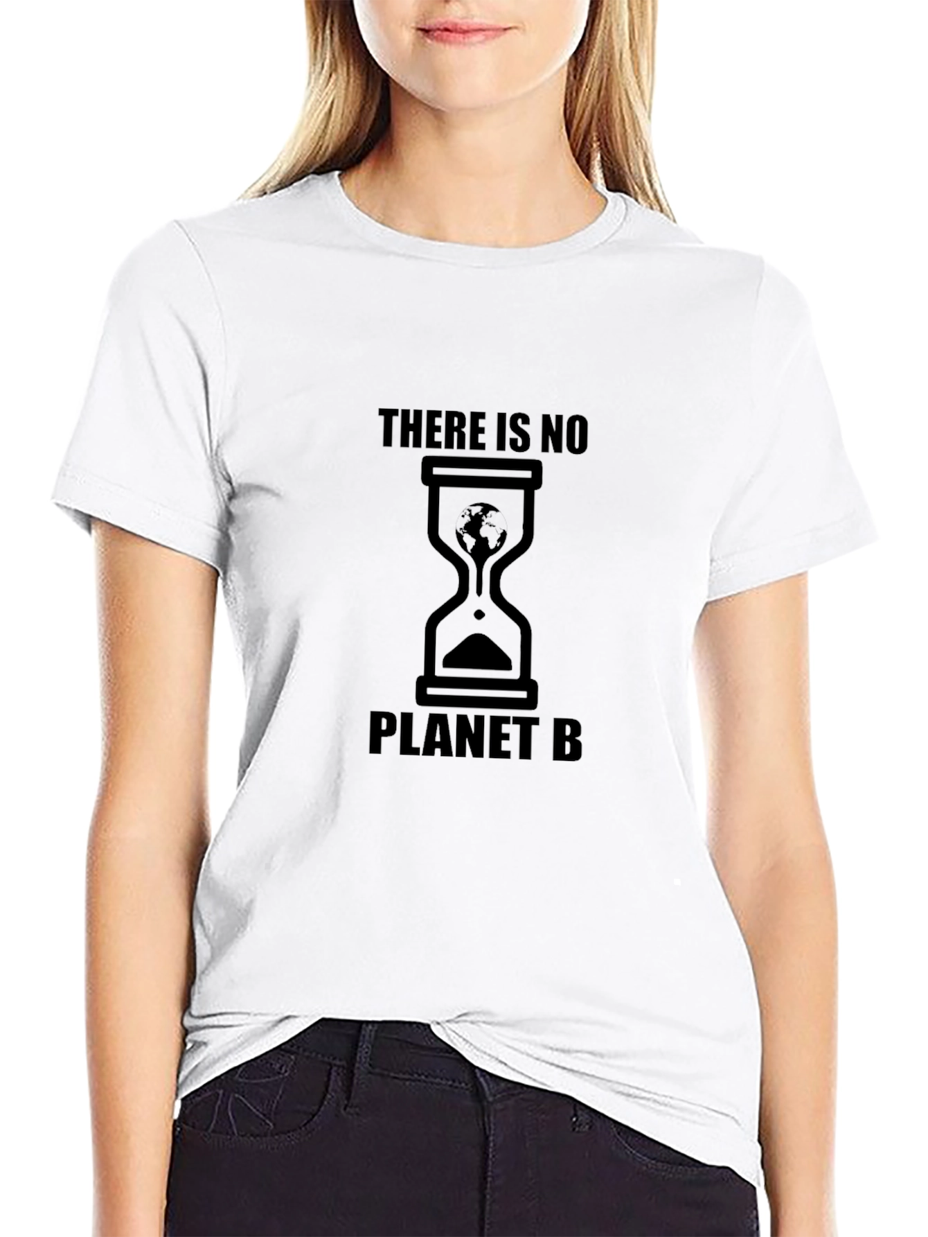 Black There is No Planet B Graphic T-Shirt view 9