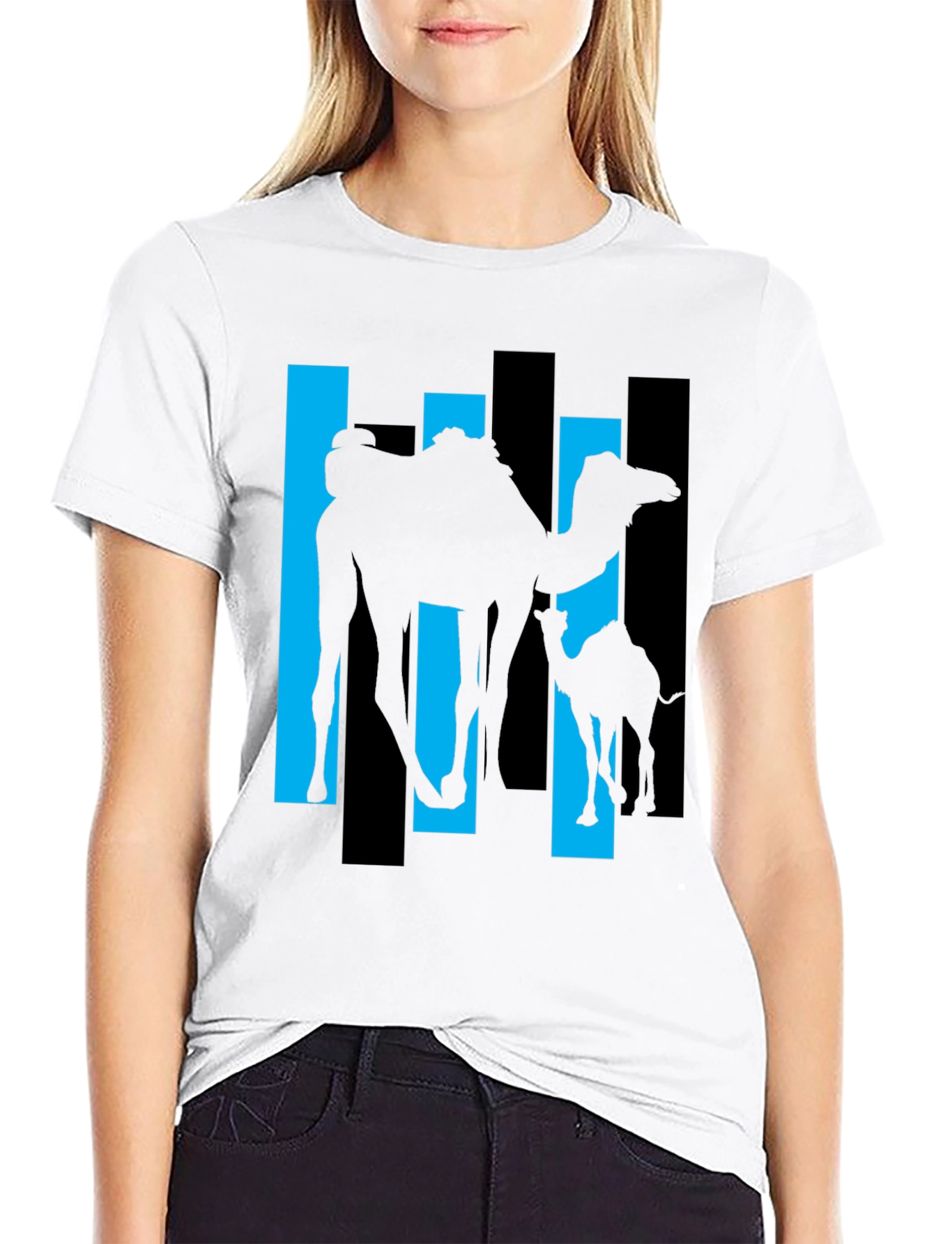 Black Camel Silhouette Graphic Tee view 9