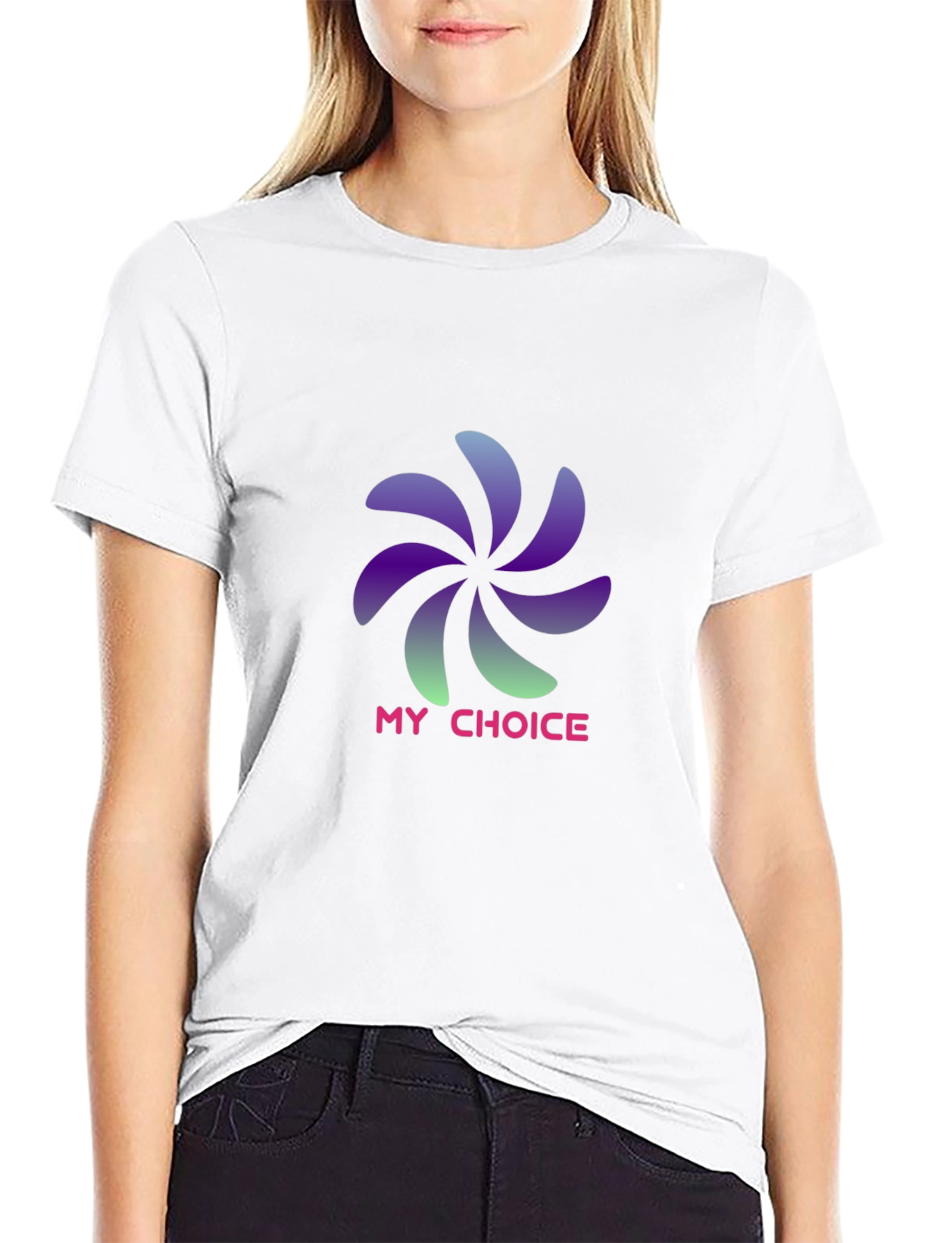 Black My Choice Graphic T-Shirt - Stylish Black Tee view 9