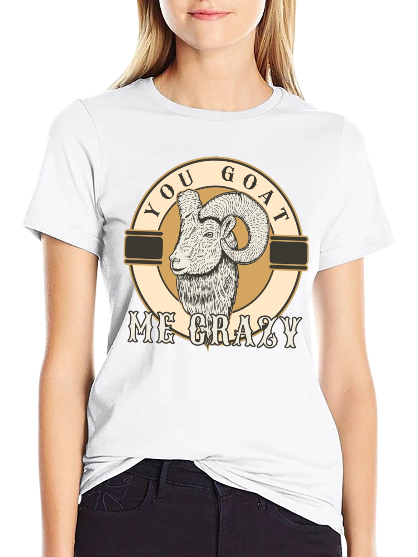 Black You Goat Me Crazy Graphic T-Shirt view 9